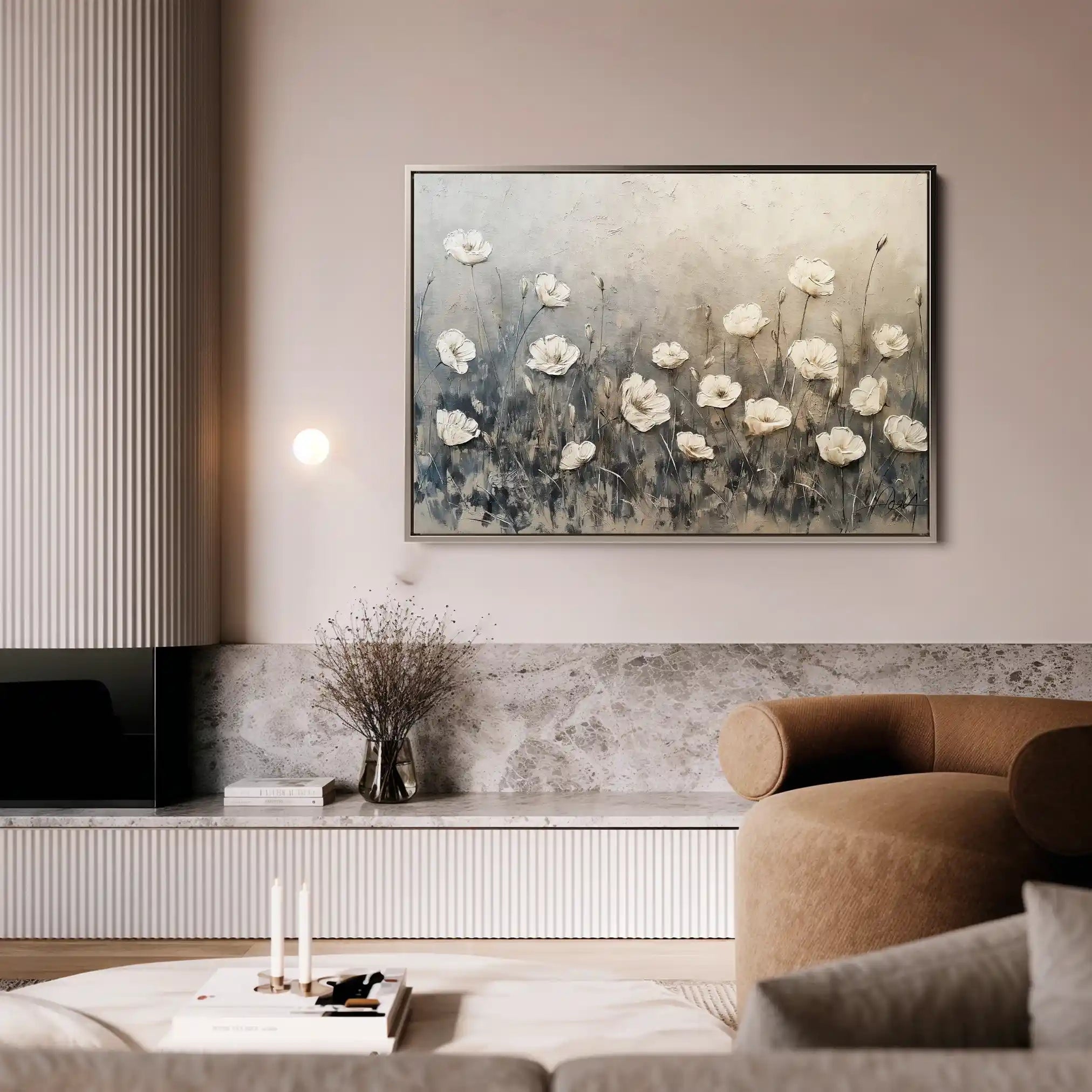 Floral Canvas Wall Art WAD146-F 90 x 60 cm / Stretched on hidden frame