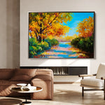 Landscape 146 Canvas Art 90 x 60 cm / Stretched on hidden frame