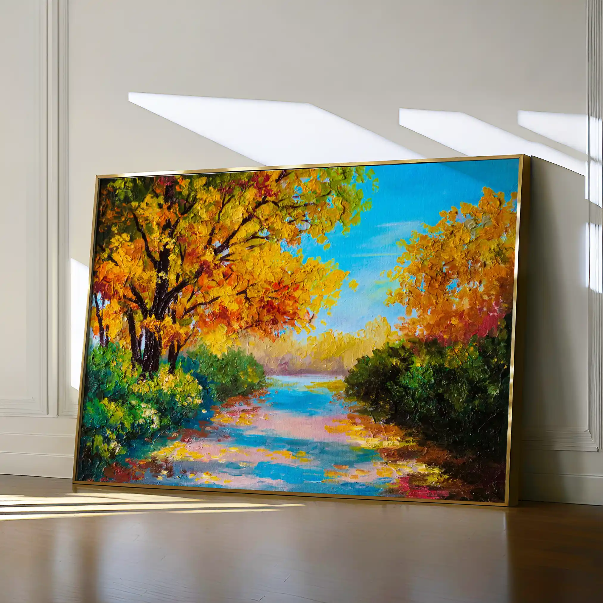 Landscape 146 Canvas Art 90 x 60 cm / Stretched on hidden frame