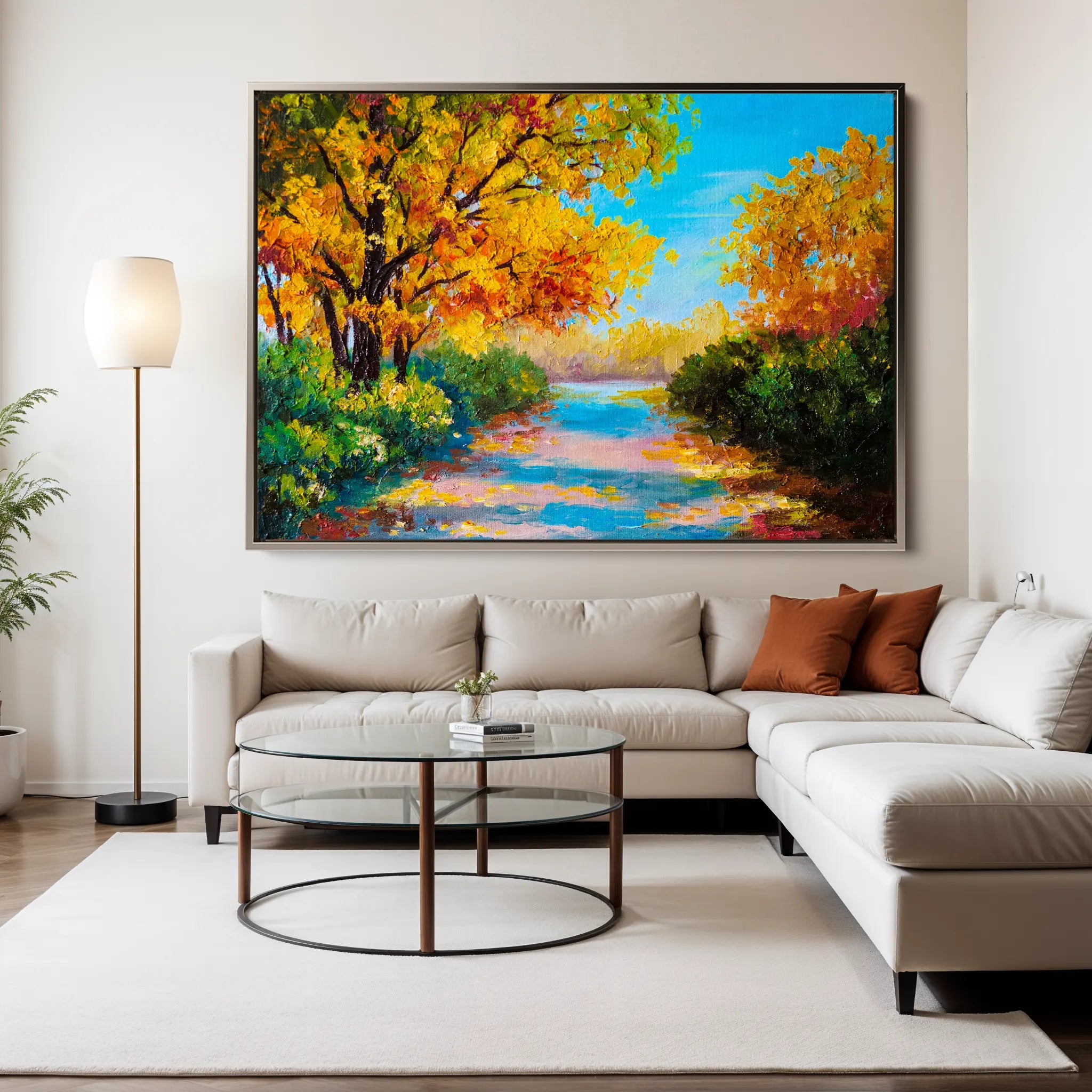 Landscape Canvas Wall Art WAD146-L 90 x 60 cm / Stretched on hidden frame