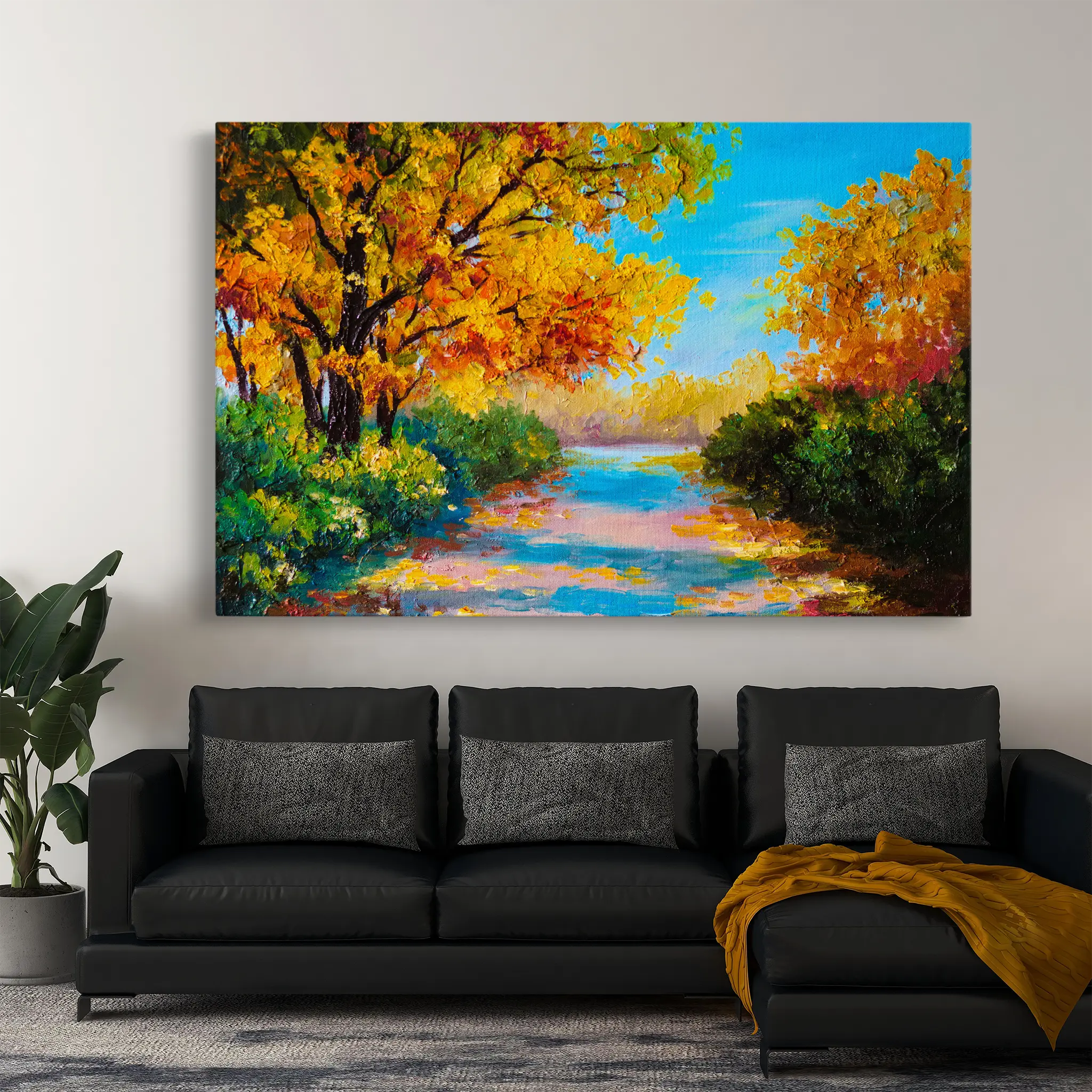 Landscape Canvas Wall Art WAD146-L 90 x 60 cm / Stretched on hidden frame