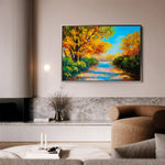 Landscape 146 Canvas Art 90 x 60 cm / Stretched on hidden frame