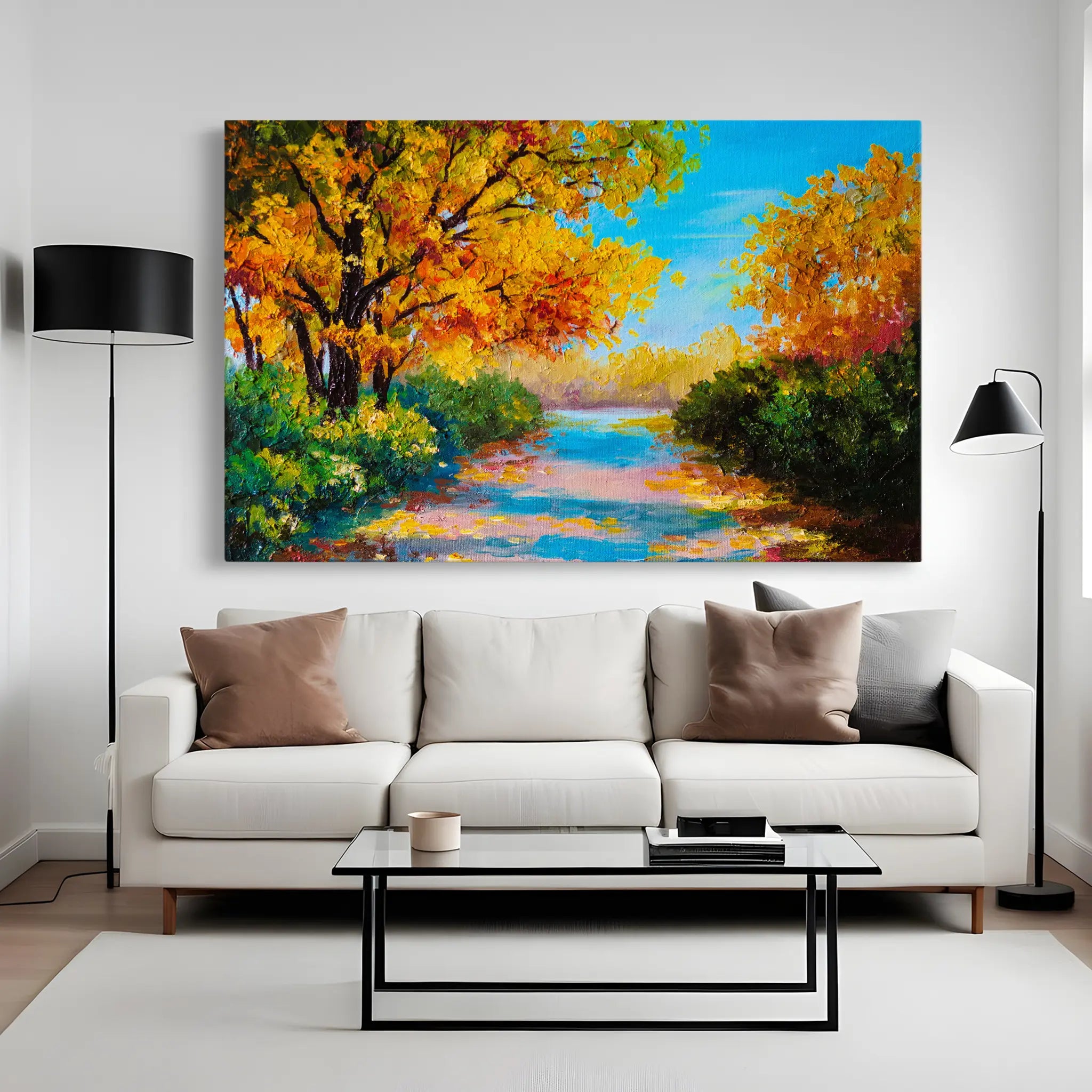 Landscape Canvas Wall Art WAD146-L 90 x 60 cm / Stretched on hidden frame