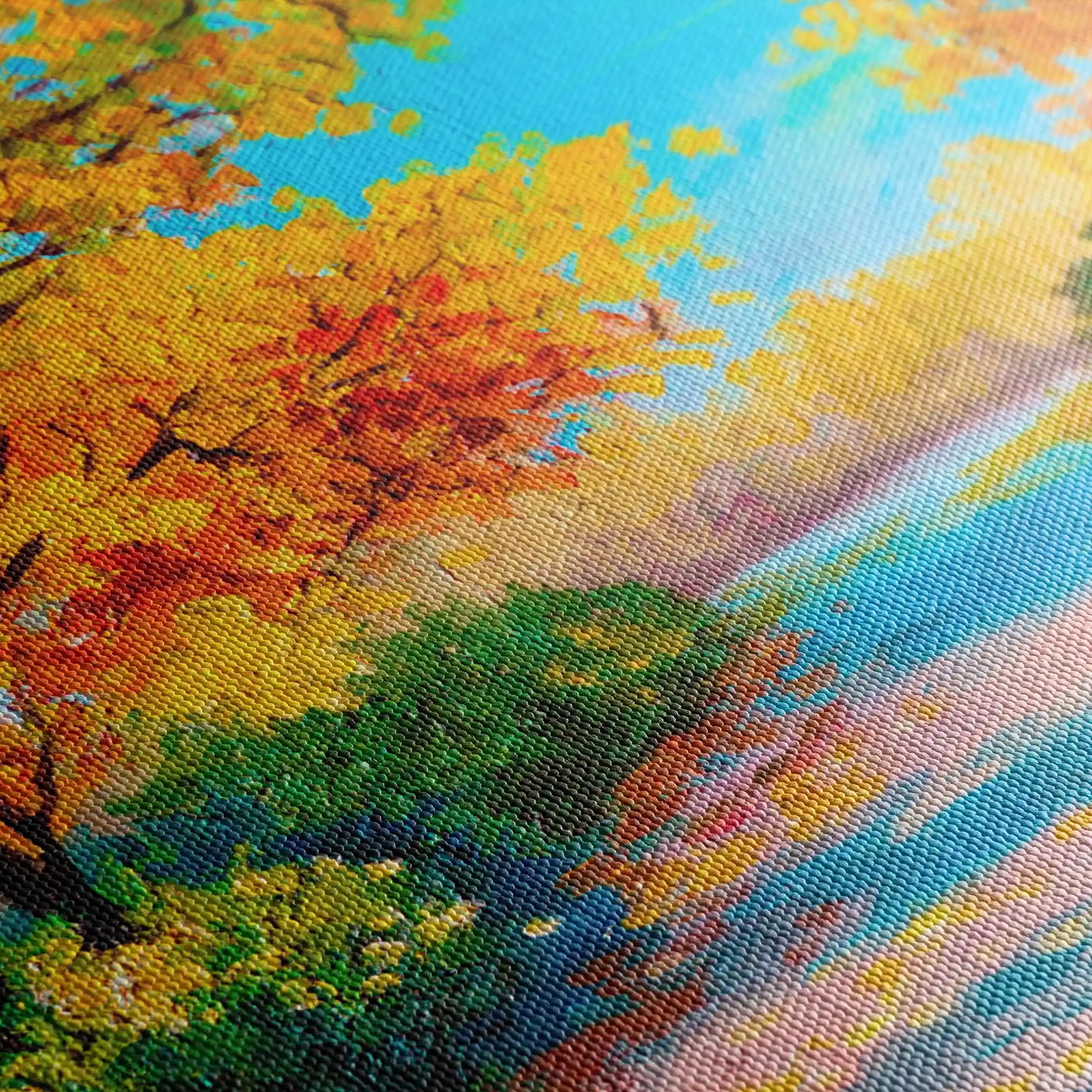 Landscape 146 Canvas Art 90 x 60 cm / Stretched on hidden frame