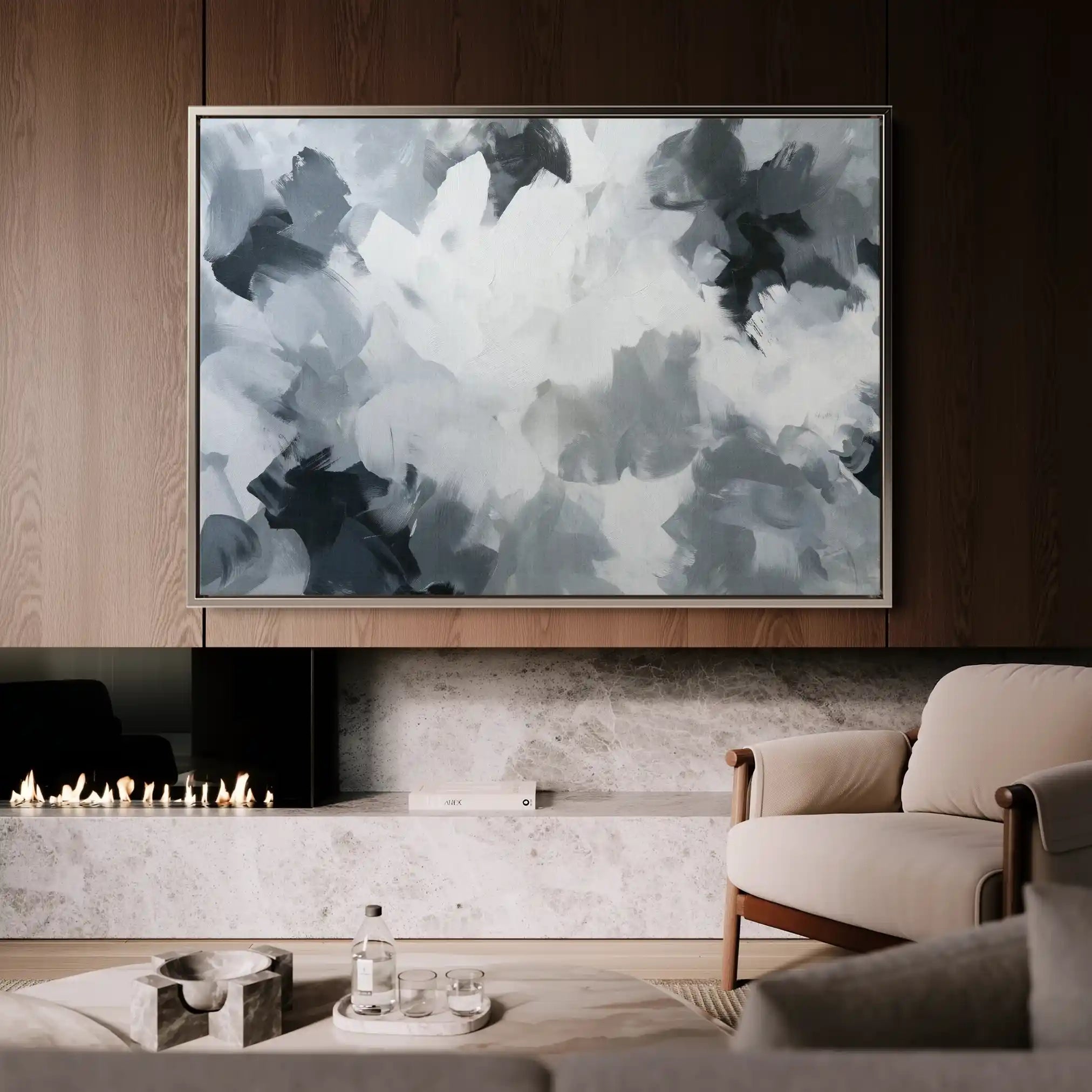 Abstract 1462 Canvas Art 60 x 40 cm / Stretched on hidden frame