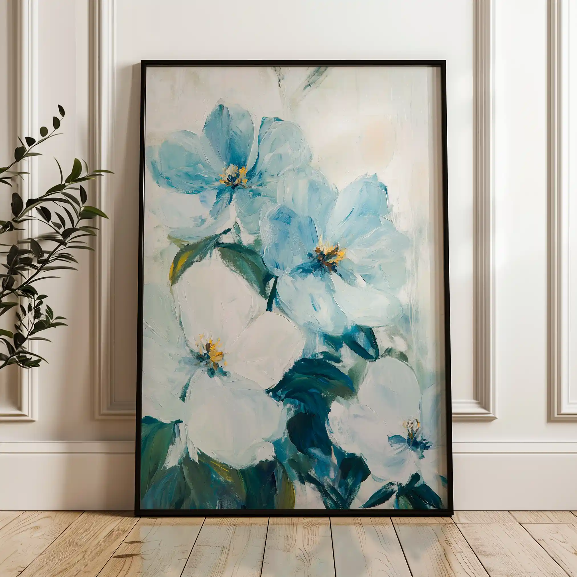 Floral Canvas Wall Art WAD1462-F 90 x 60 cm / Stretched on hidden frame
