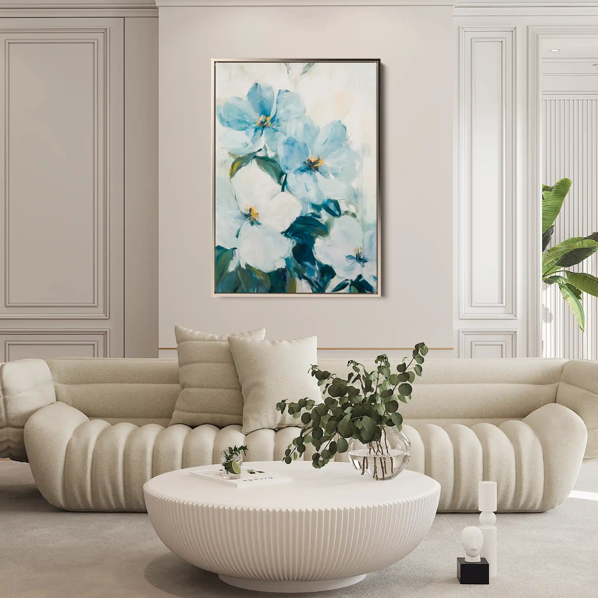 Floral Canvas Wall Art WAD1462-F 90 x 60 cm / Stretched on hidden frame