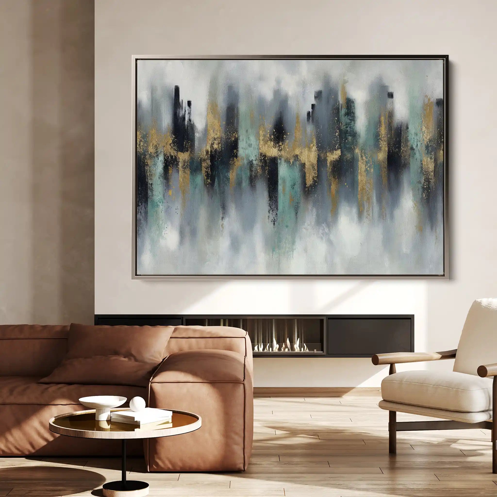 Abstract 1464 Canvas Art 60 x 40 cm / Stretched on hidden frame