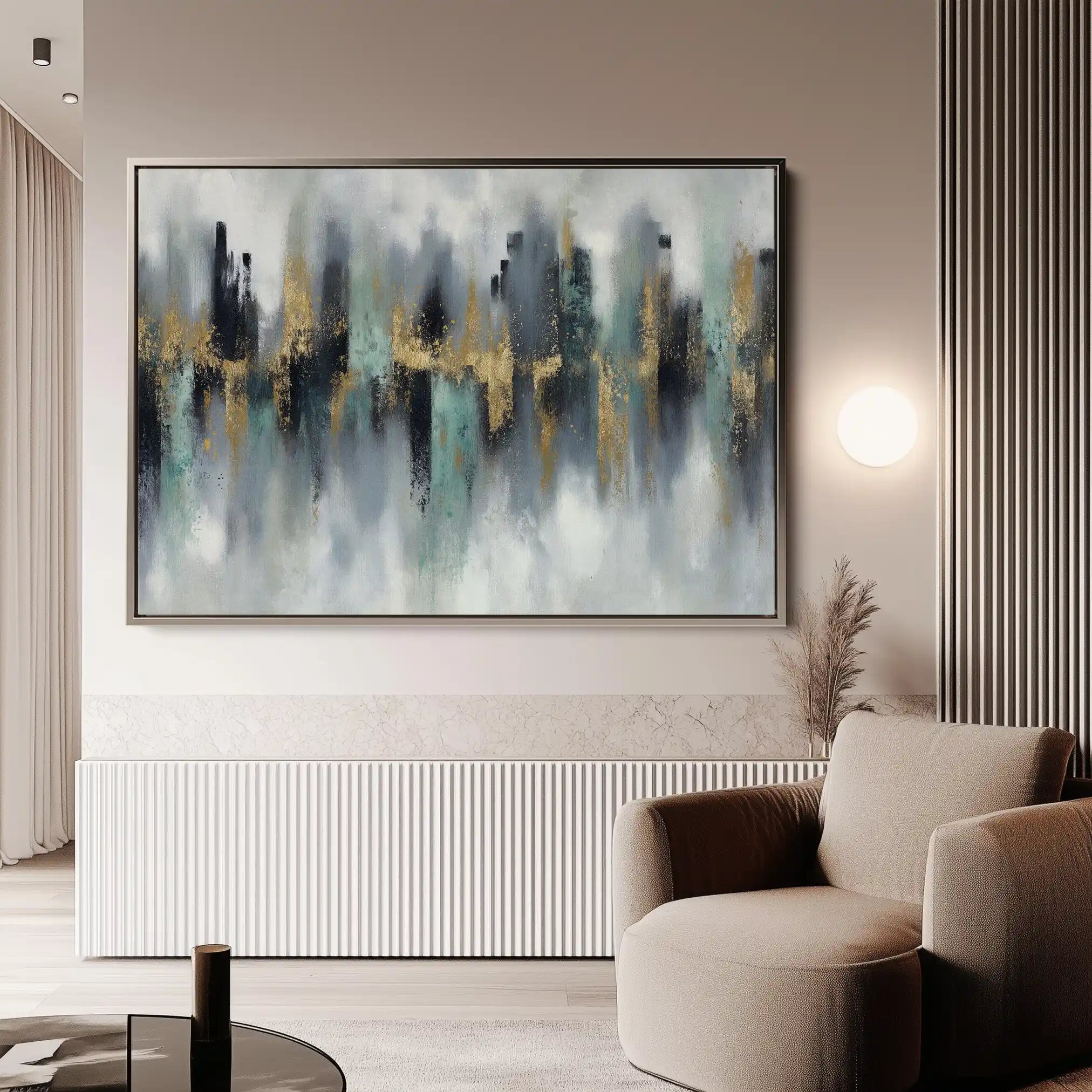 Abstract 1464 Canvas Art 60 x 40 cm / Stretched on hidden frame