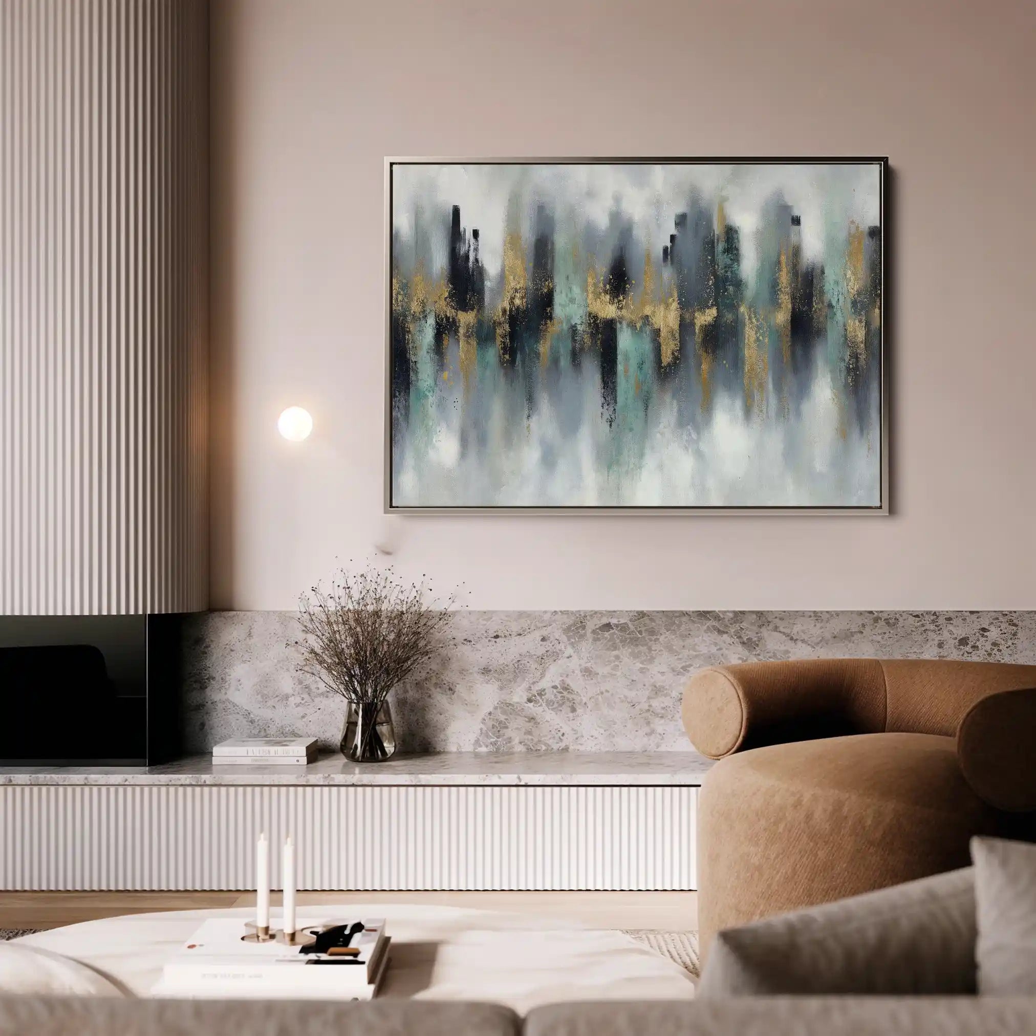 Abstract 1464 Canvas Art 60 x 40 cm / Stretched on hidden frame