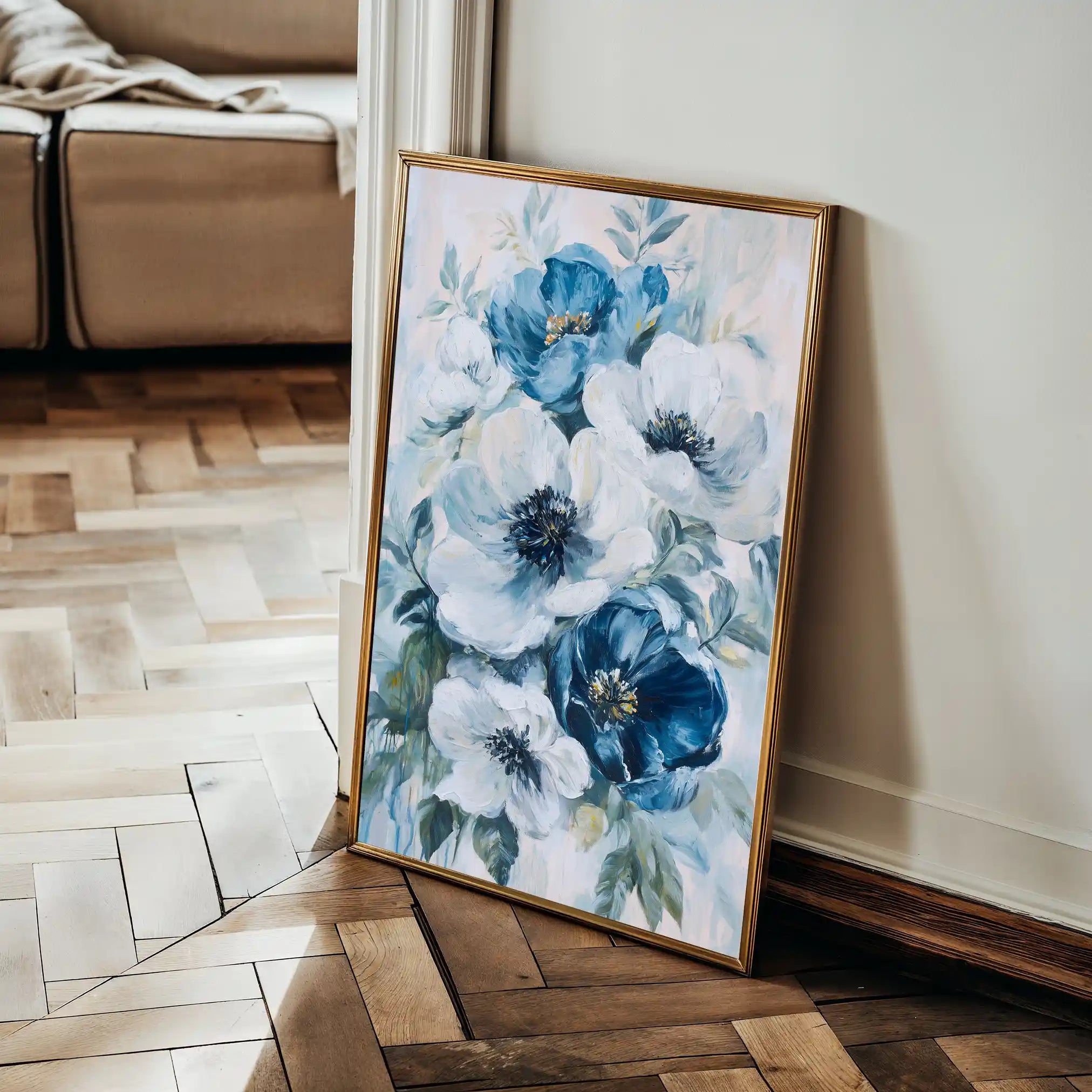 Floral Canvas Wall Art WAD1464-F 90 x 60 cm / Stretched on hidden frame