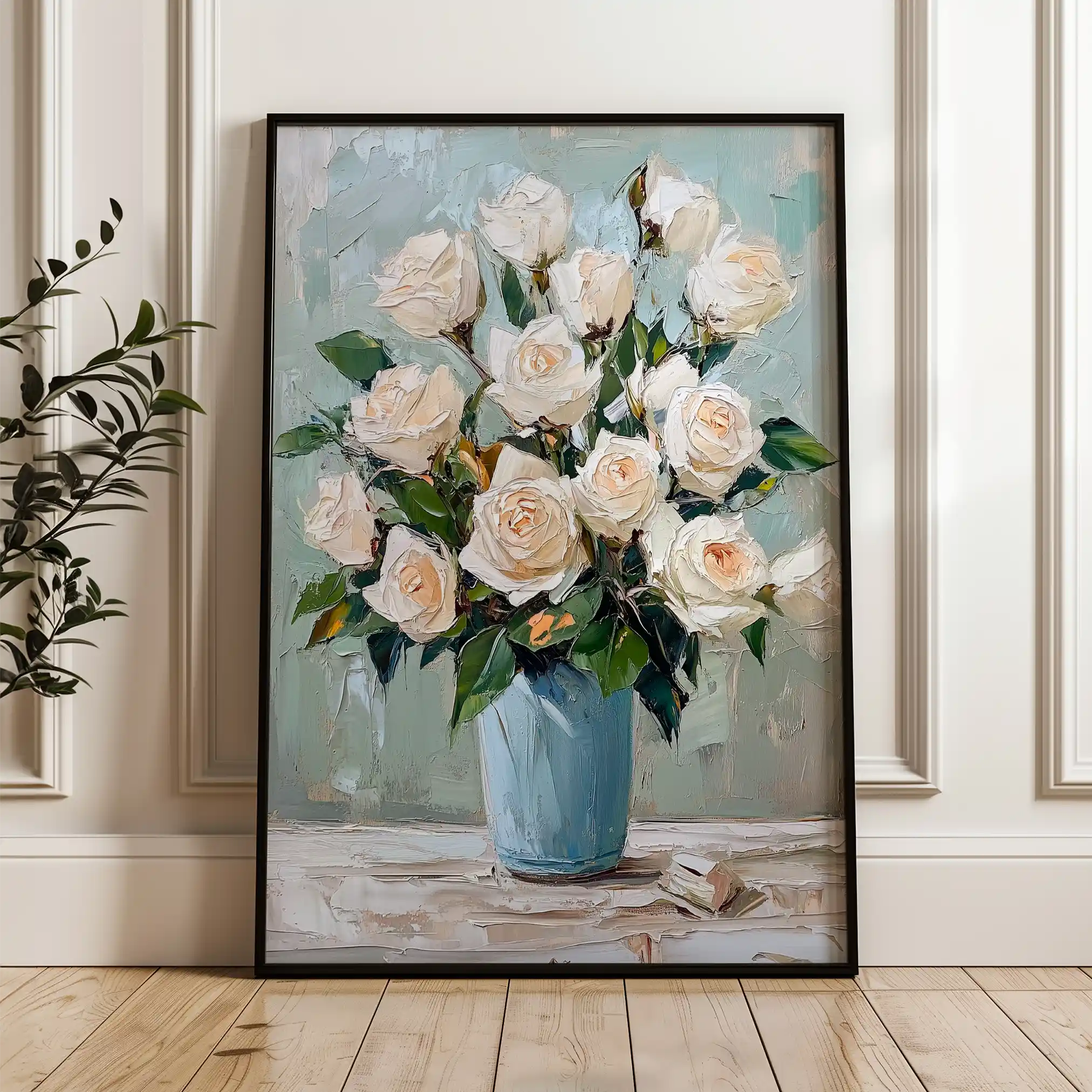 Floral Canvas Wall Art WAD1467-F 90 x 60 cm / Stretched on hidden frame