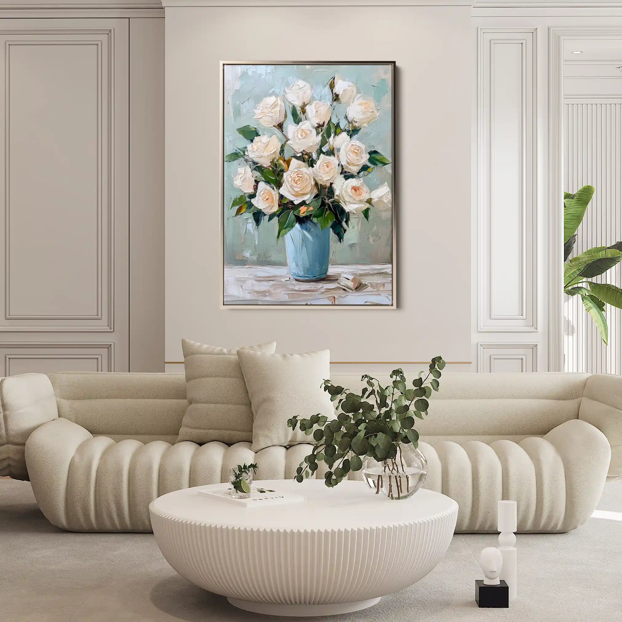 Floral Canvas Wall Art WAD1467-F 90 x 60 cm / Stretched on hidden frame
