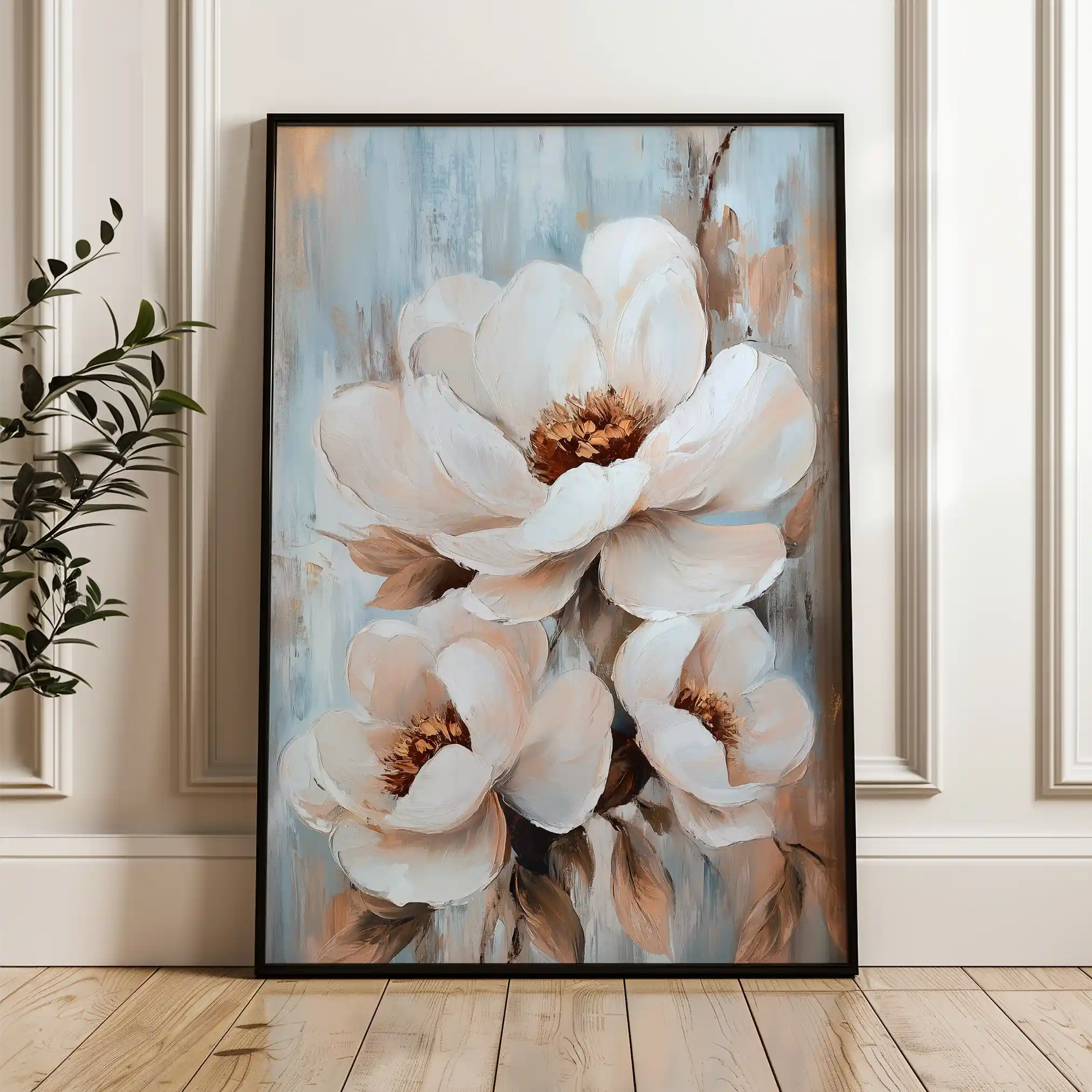 Floral Canvas Wall Art WAD1469-F 90 x 60 cm / Stretched on hidden frame