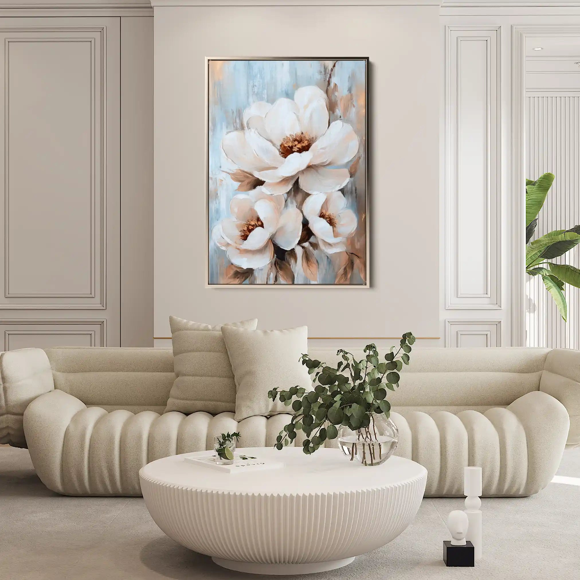 Floral Canvas Wall Art WAD1469-F 90 x 60 cm / Stretched on hidden frame
