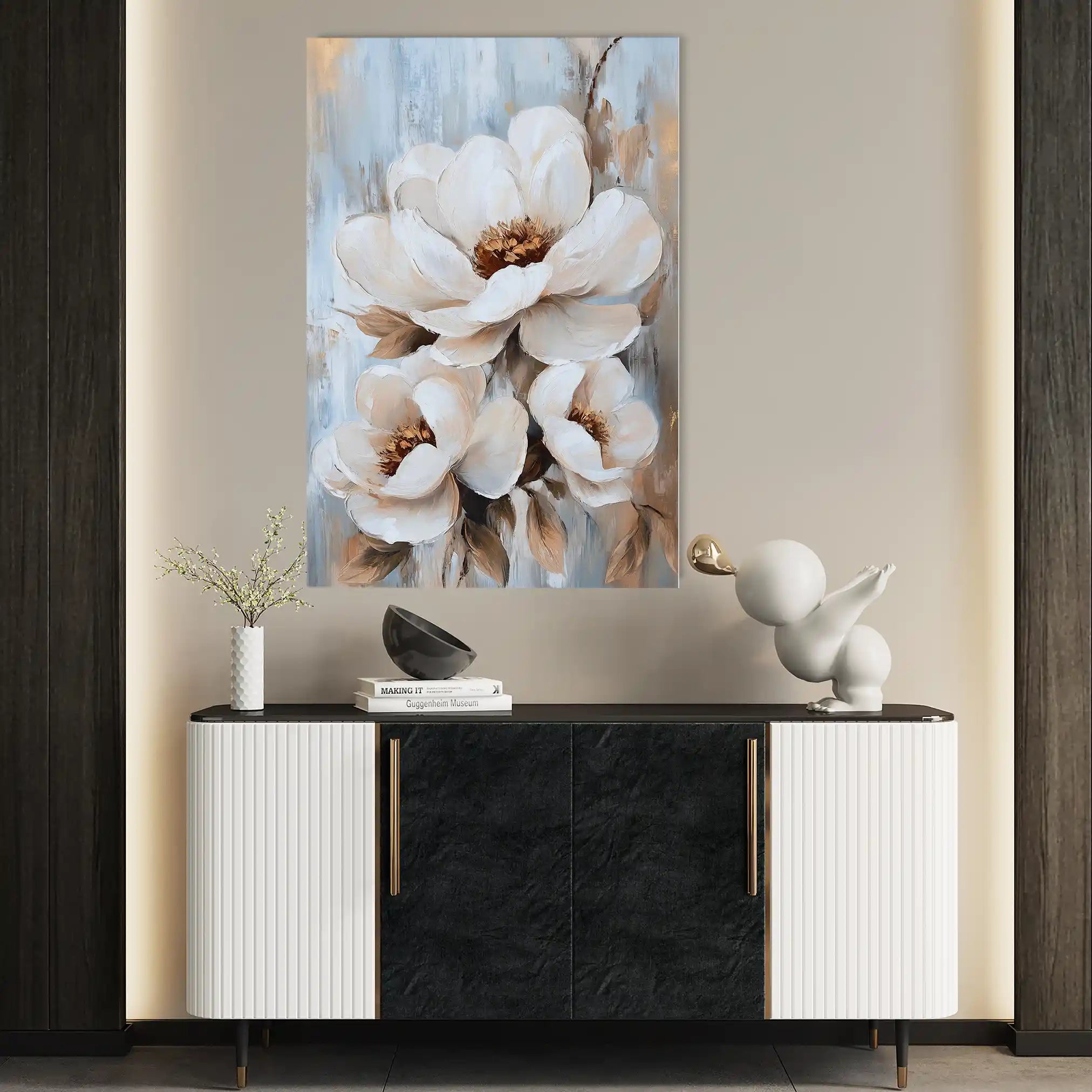 Floral Canvas Wall Art WAD1469-F 90 x 60 cm / Stretched on hidden frame