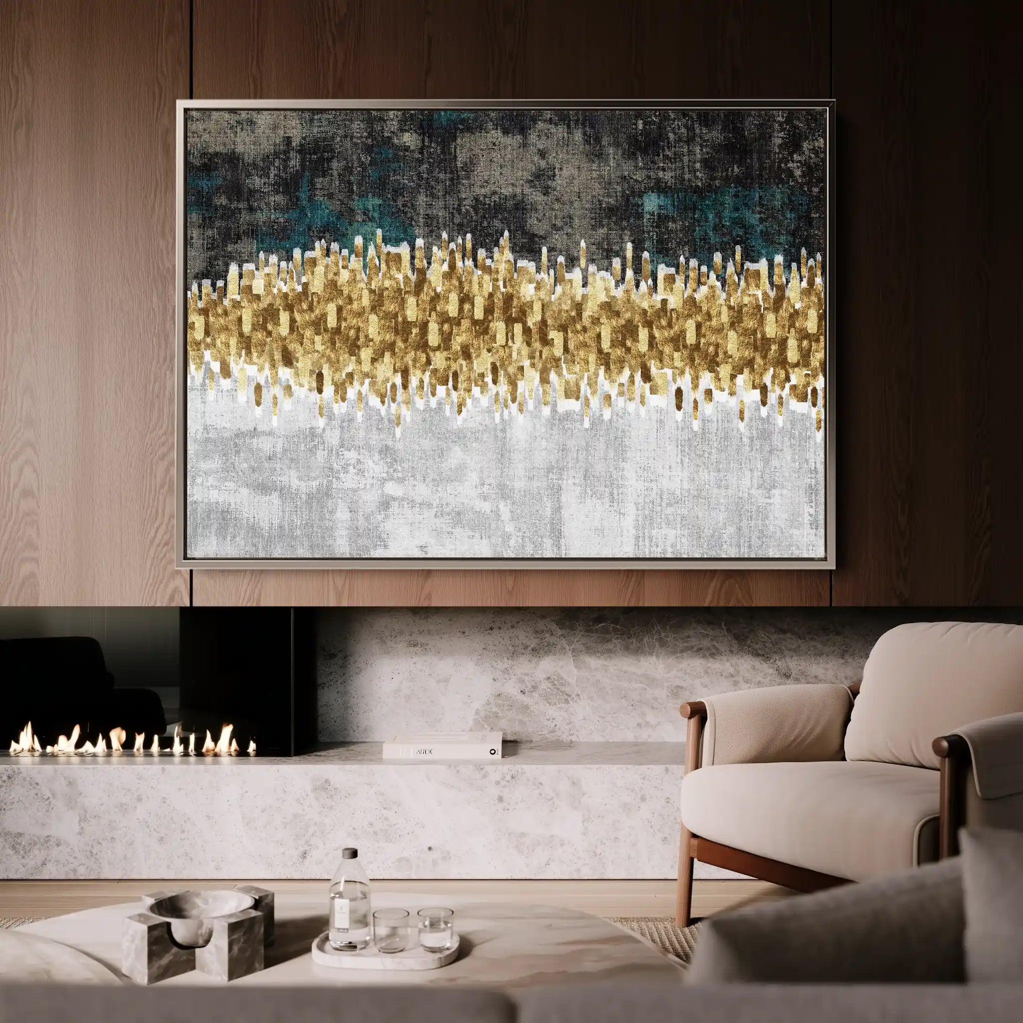 Abstract 147 Canvas Art 60 x 40 cm / Stretched on hidden frame