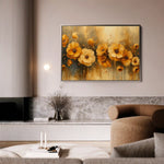 Floral Canvas Wall Art WAD147-F 90 x 60 cm / Stretched on hidden frame