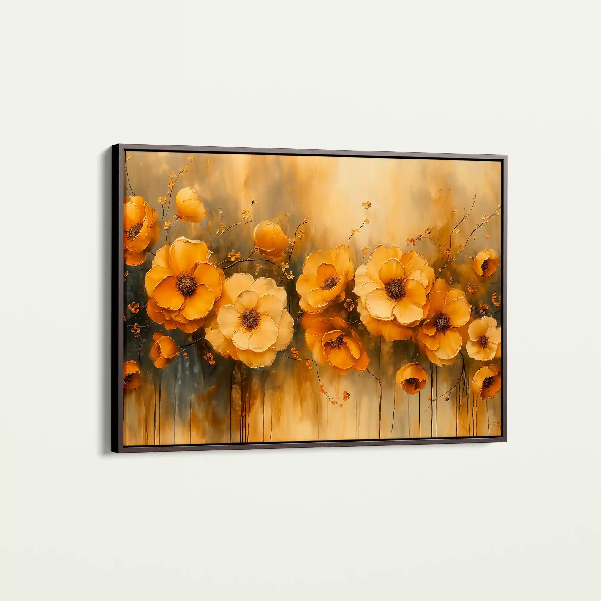 Floral Canvas Wall Art WAD147-F 90 x 60 cm / Stretched on hidden frame