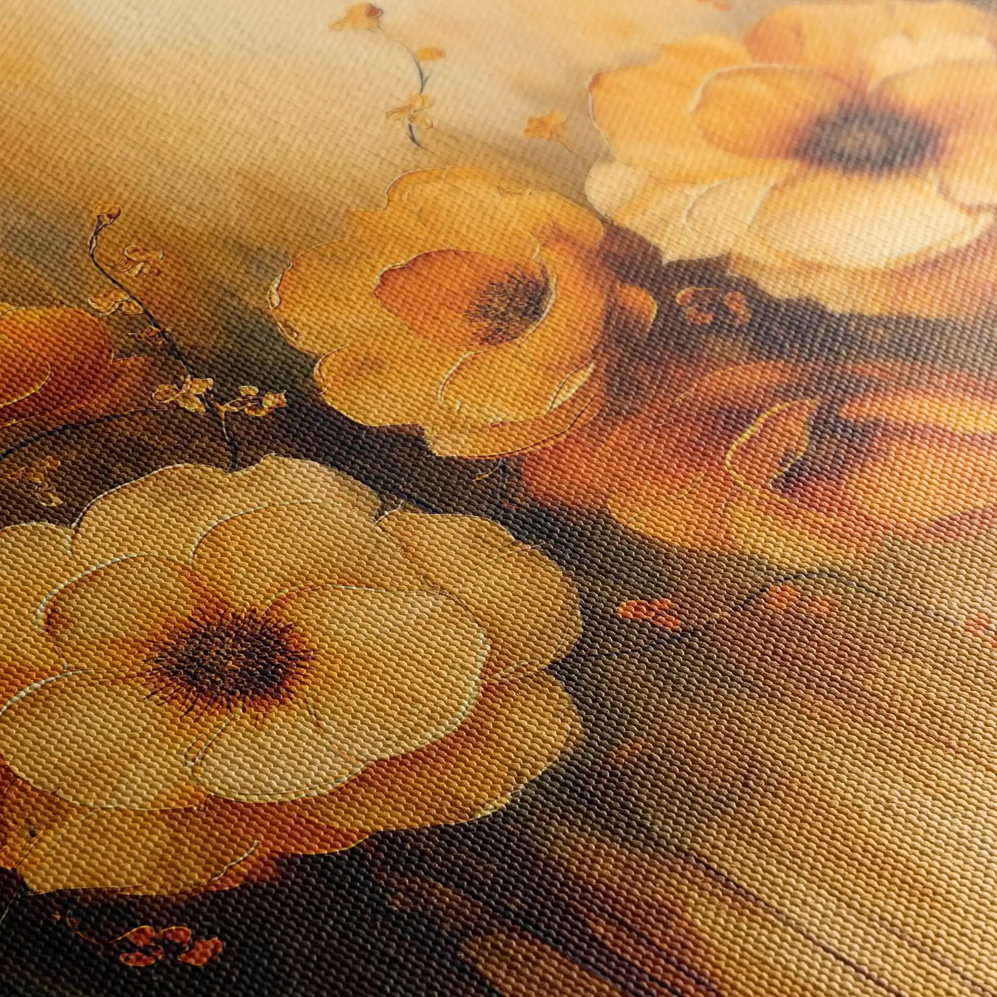 Floral Canvas Wall Art WAD147-F 90 x 60 cm / Stretched on hidden frame