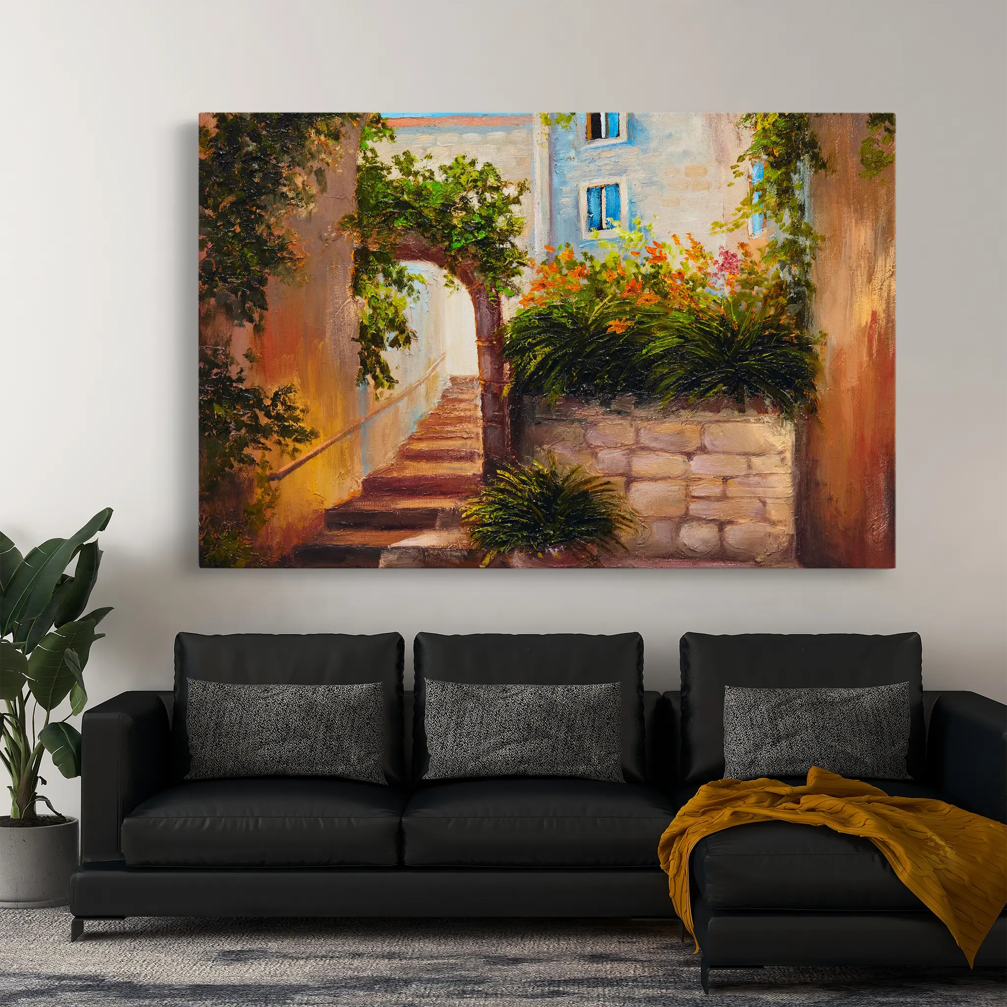 Landscape Canvas Wall Art WAD147-L 90 x 60 cm / Stretched on hidden frame