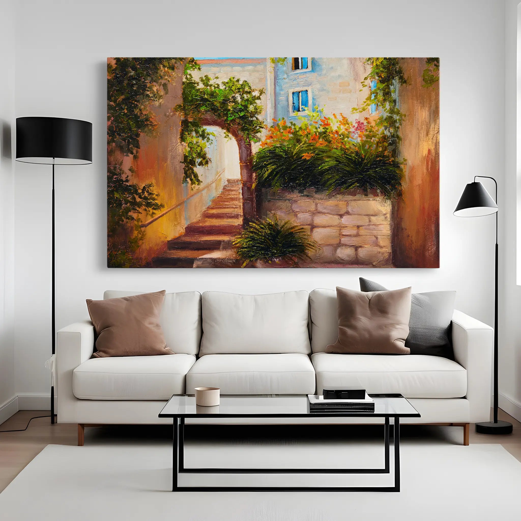 Landscape Canvas Wall Art WAD147-L 90 x 60 cm / Stretched on hidden frame