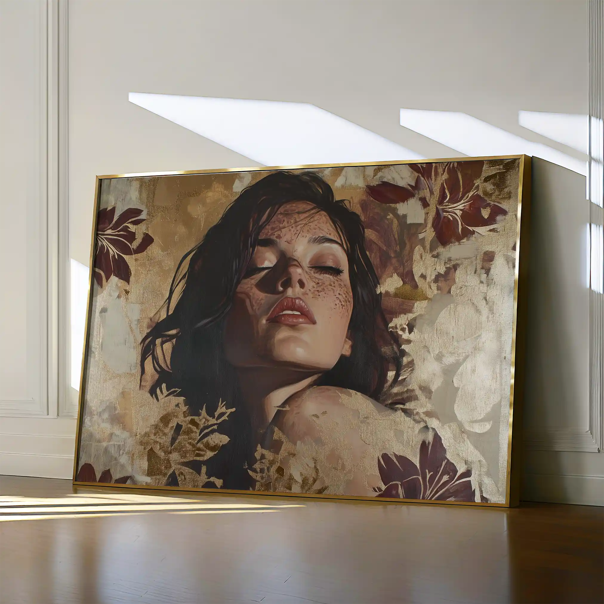 Portrait 147 Canvas Art 90 x 60 cm / Stretched on hidden frame