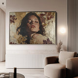 Portrait 147 Canvas Art 90 x 60 cm / Stretched on hidden frame