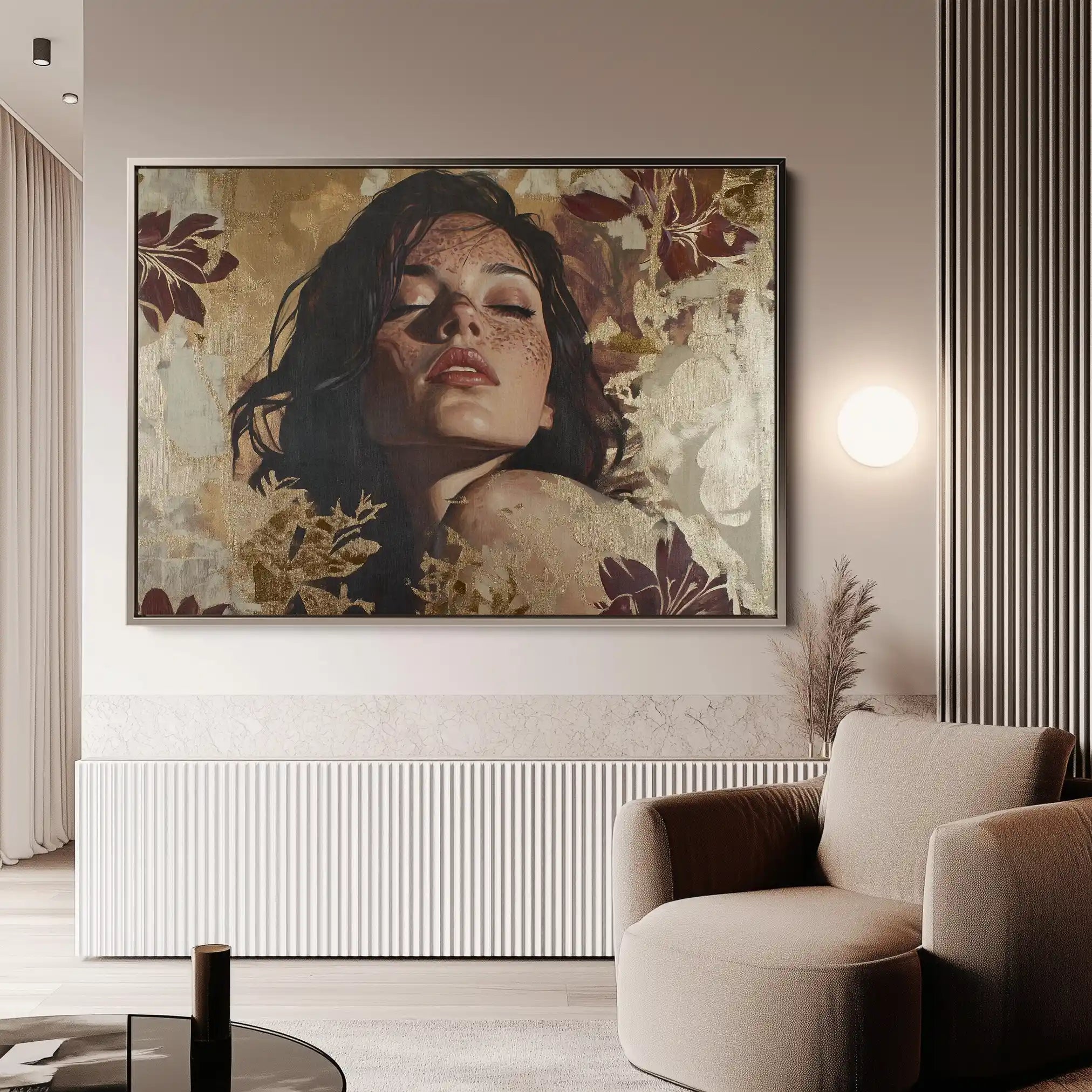 Portrait 147 Canvas Art 90 x 60 cm / Stretched on hidden frame