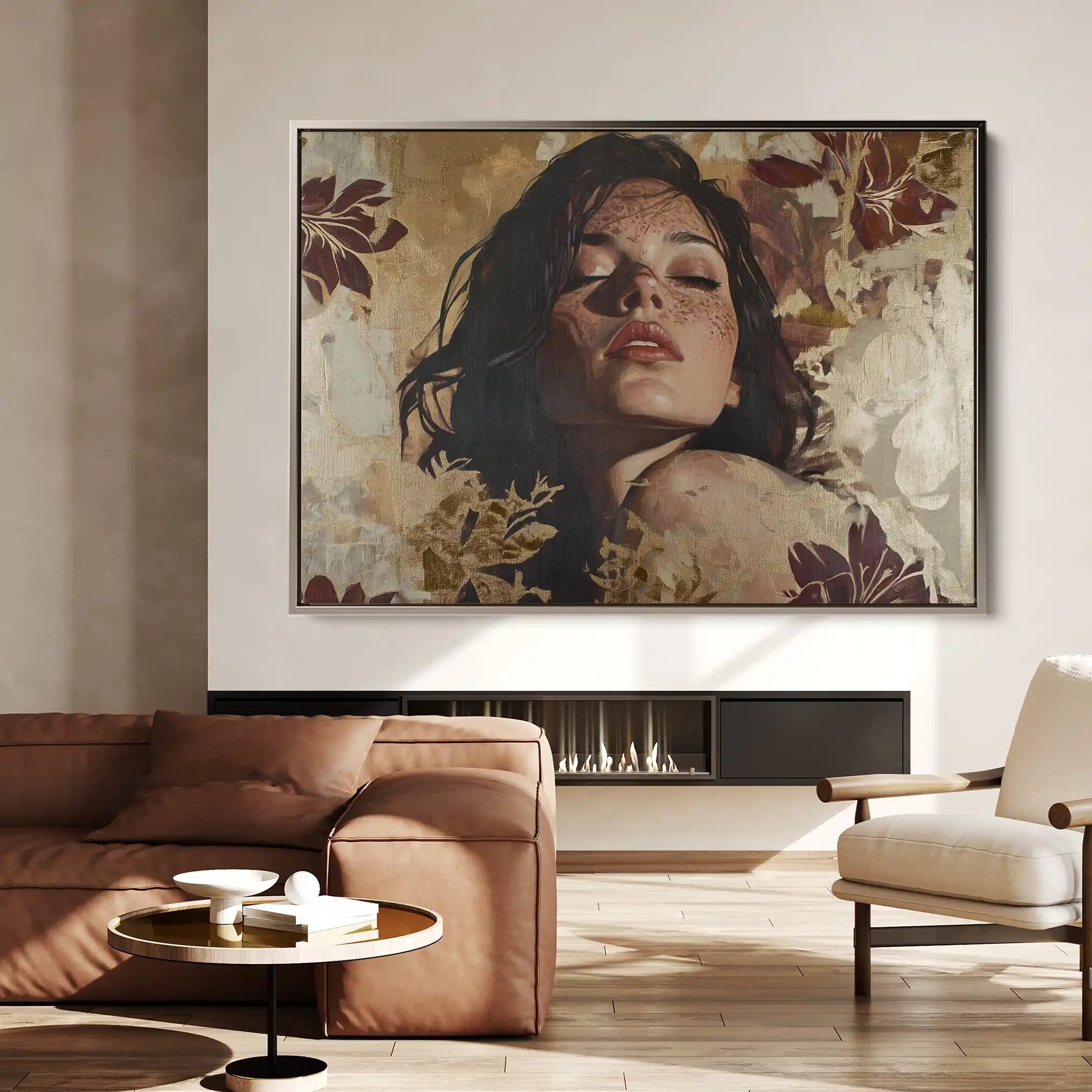 Portrait 147 Canvas Art 90 x 60 cm / Stretched on hidden frame