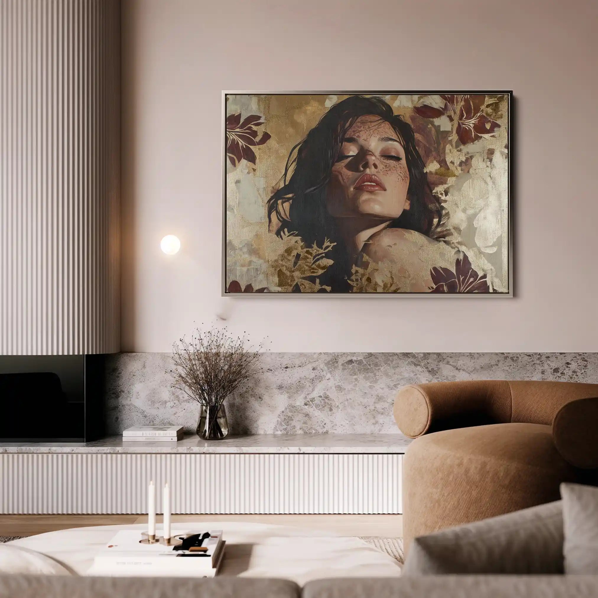 Portrait 147 Canvas Art 90 x 60 cm / Stretched on hidden frame