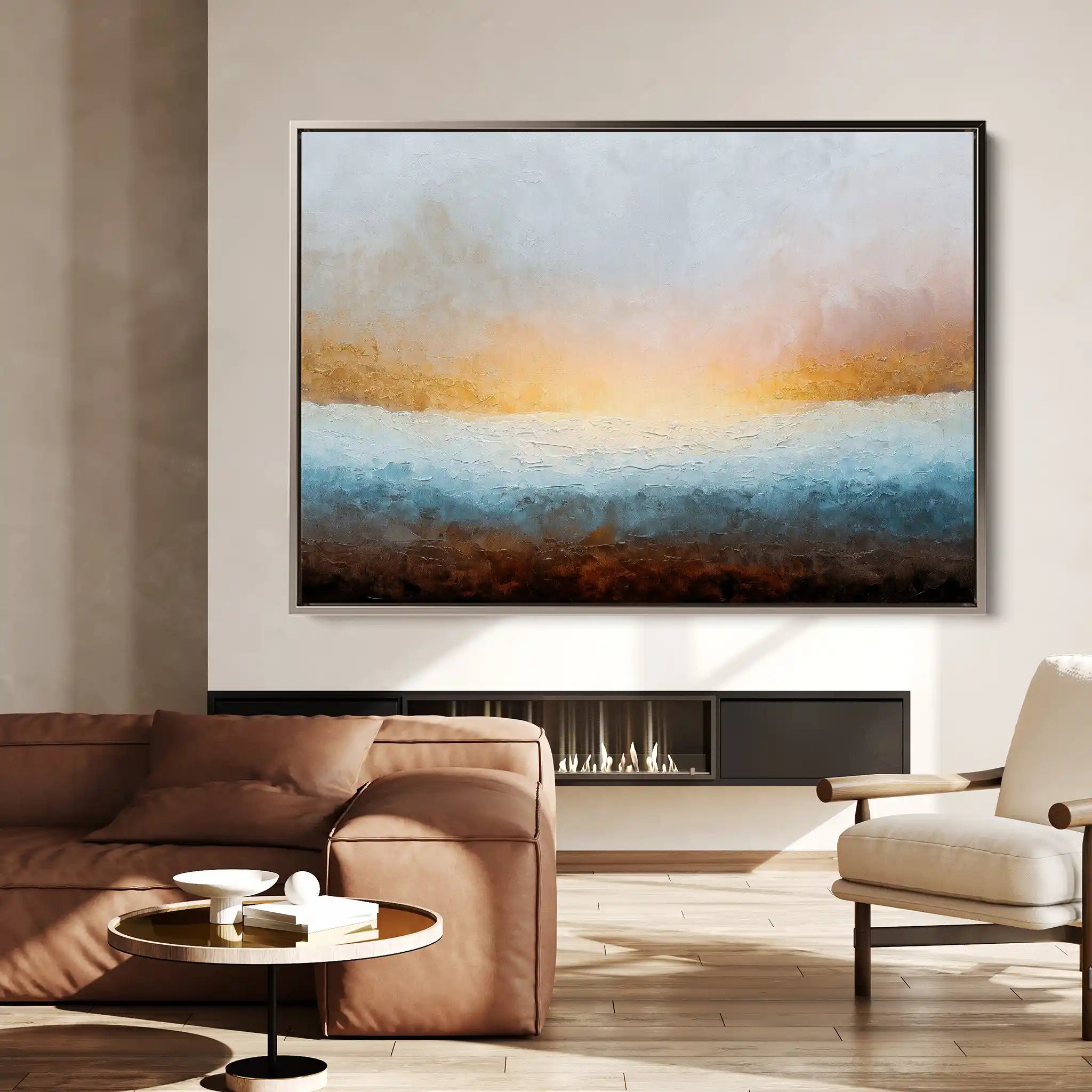 Abstract 1470 Canvas Art 60 x 40 cm / Stretched on hidden frame
