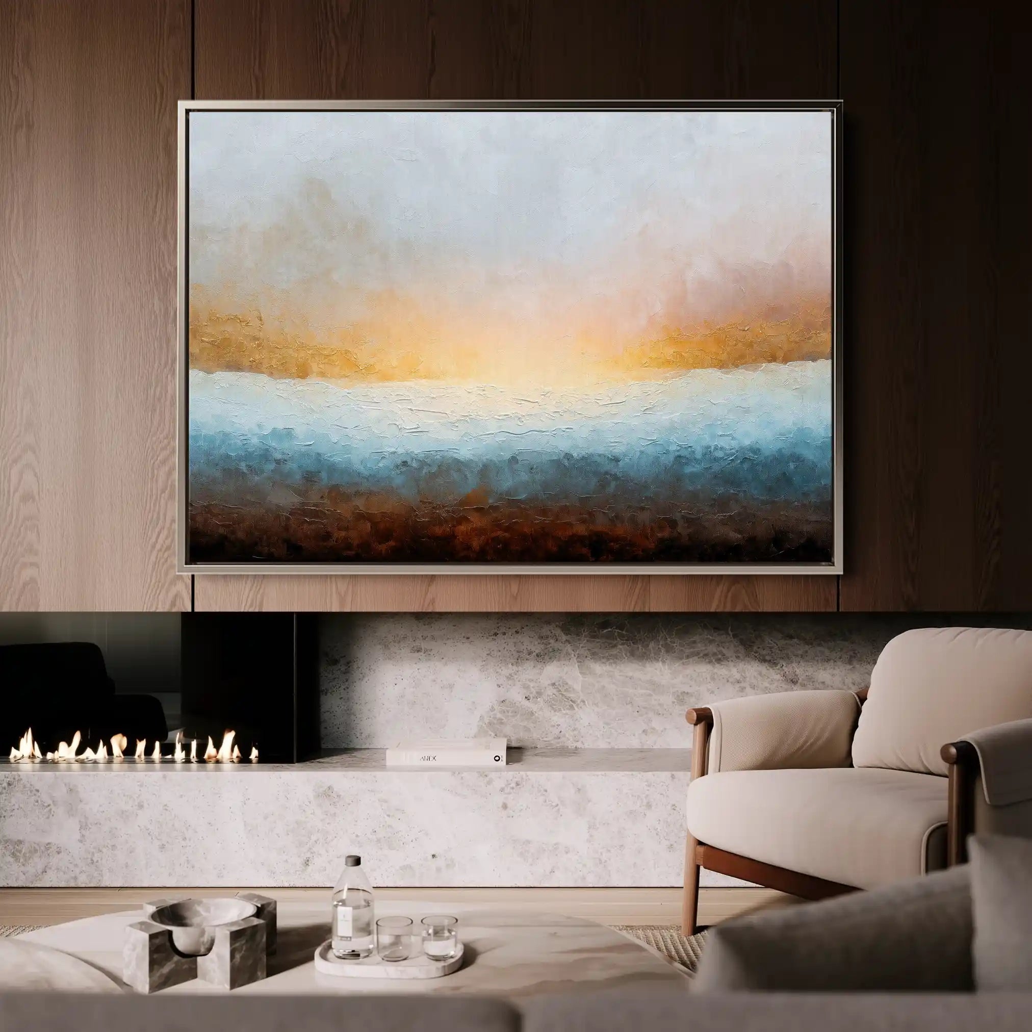 Abstract 1470 Canvas Art 60 x 40 cm / Stretched on hidden frame