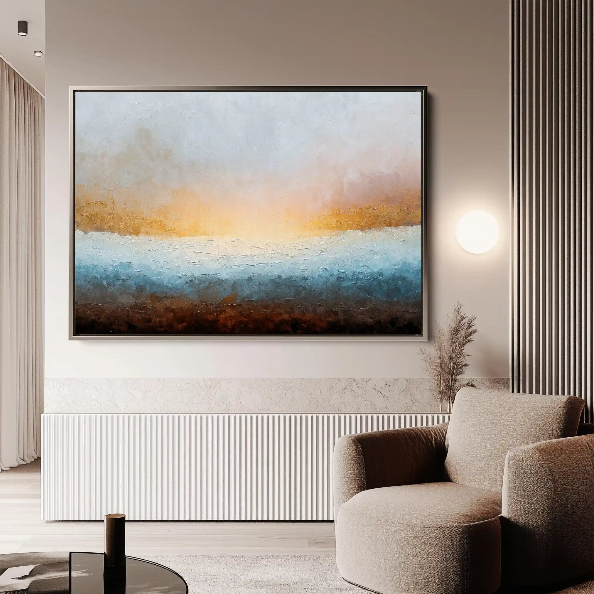 Abstract 1470 Canvas Art 60 x 40 cm / Stretched on hidden frame