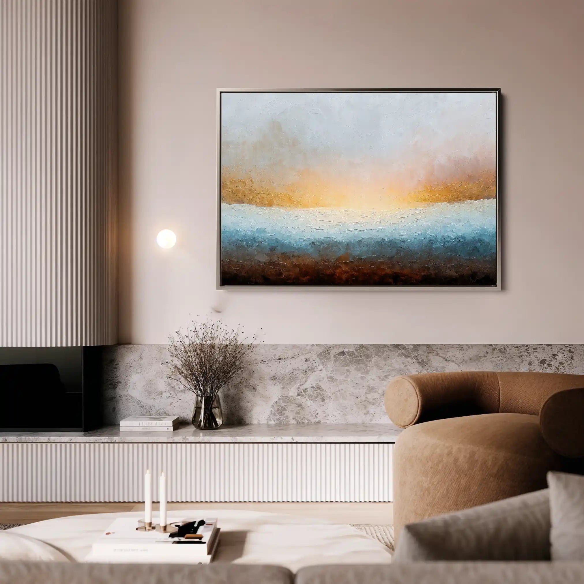 Abstract 1470 Canvas Art 60 x 40 cm / Stretched on hidden frame