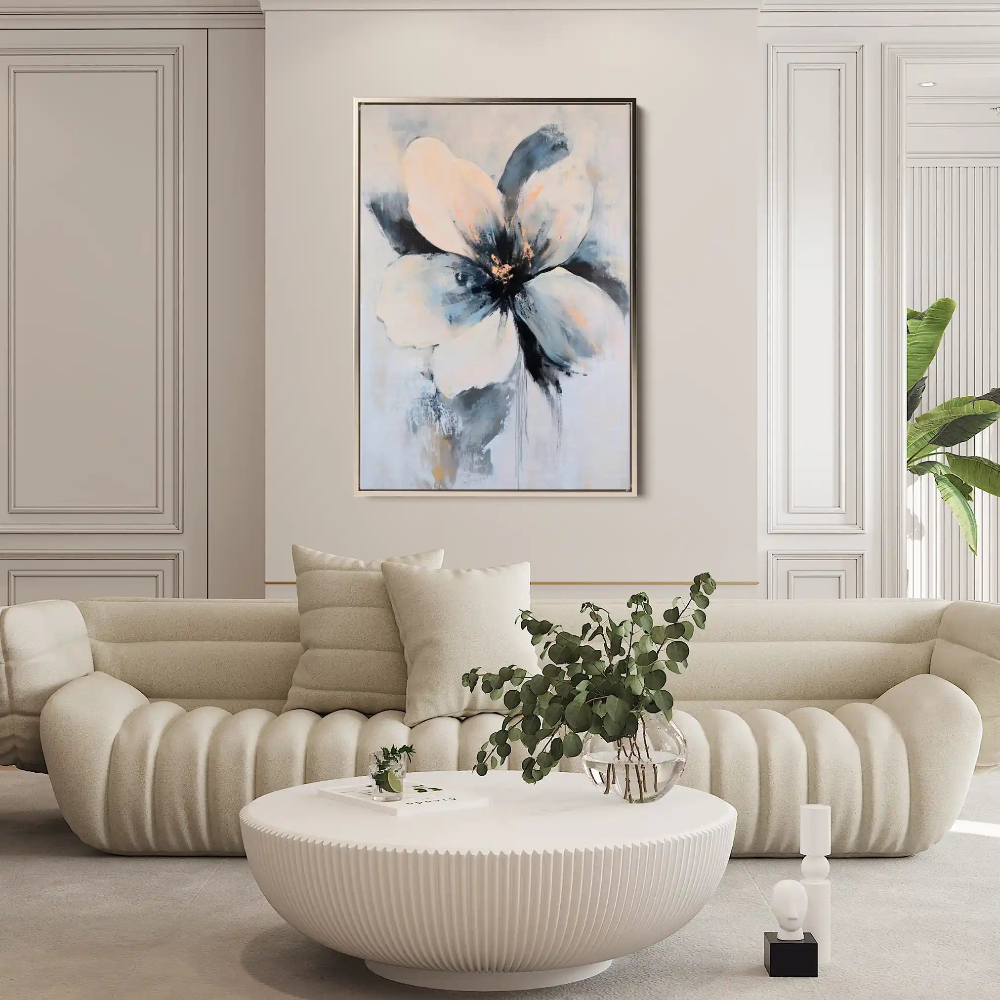 Floral Canvas Wall Art WAD1471-F 90 x 60 cm / Stretched on hidden frame