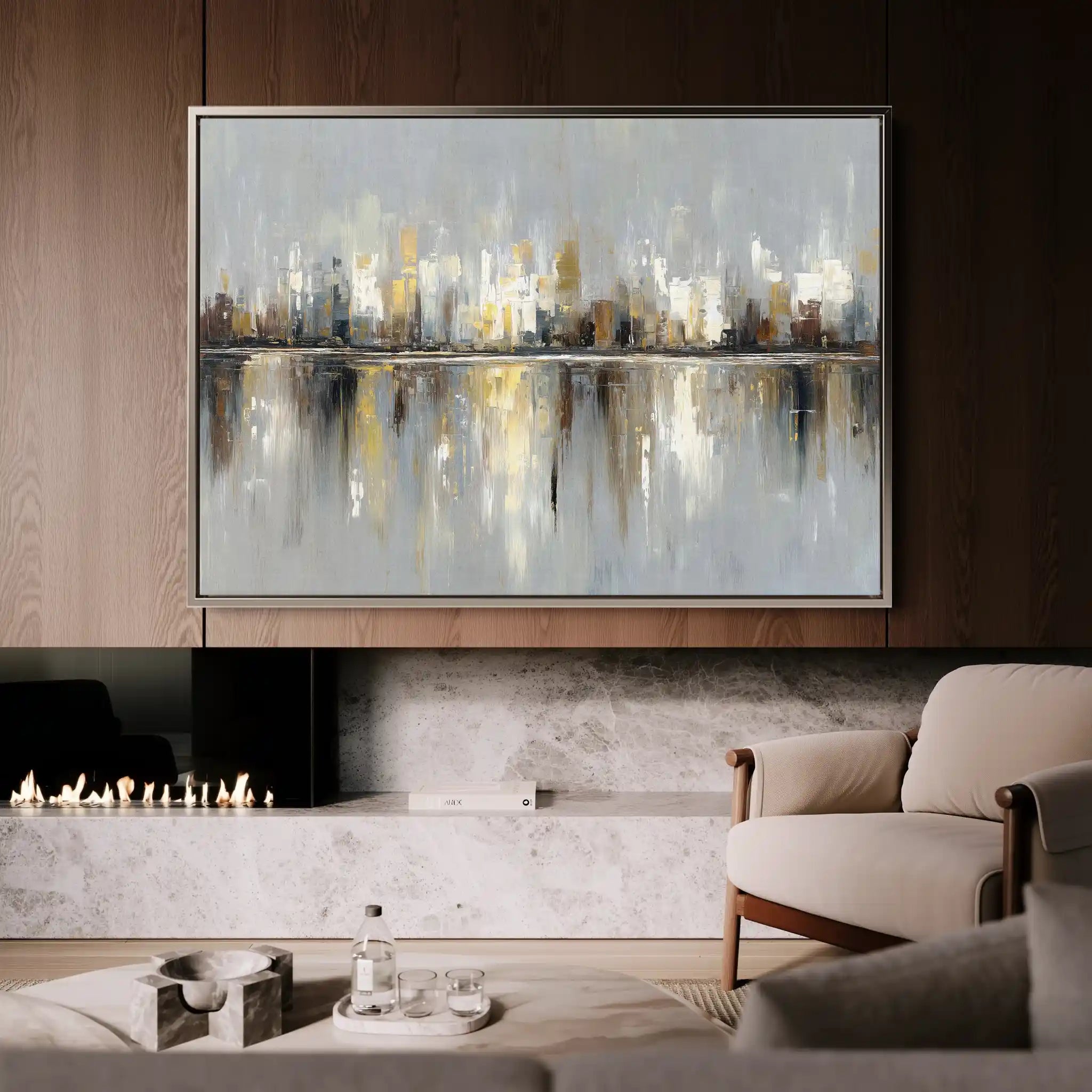 Abstract 1472 Canvas Art 60 x 40 cm / Stretched on hidden frame
