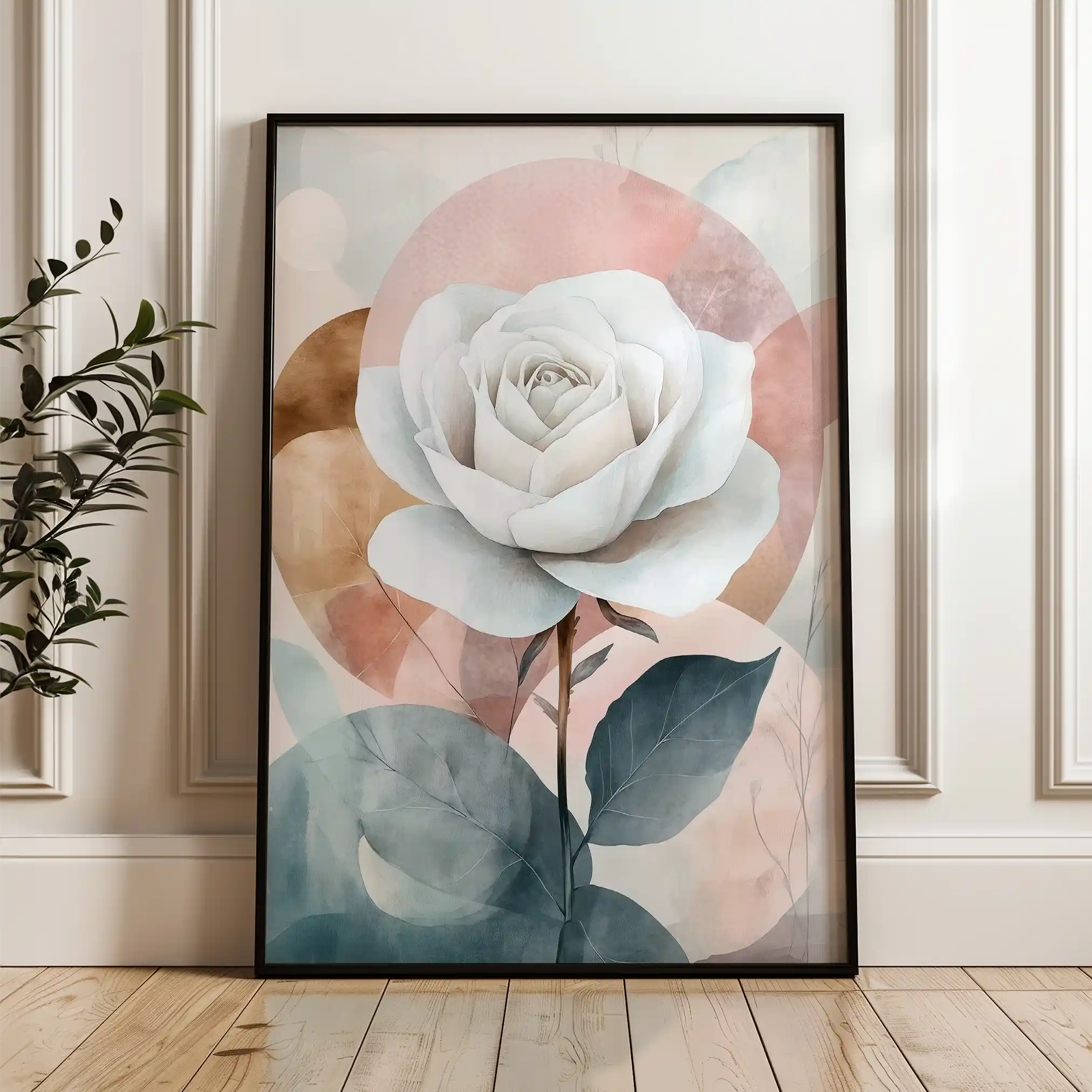Floral Canvas Wall Art WAD1472-F 90 x 60 cm / Stretched on hidden frame