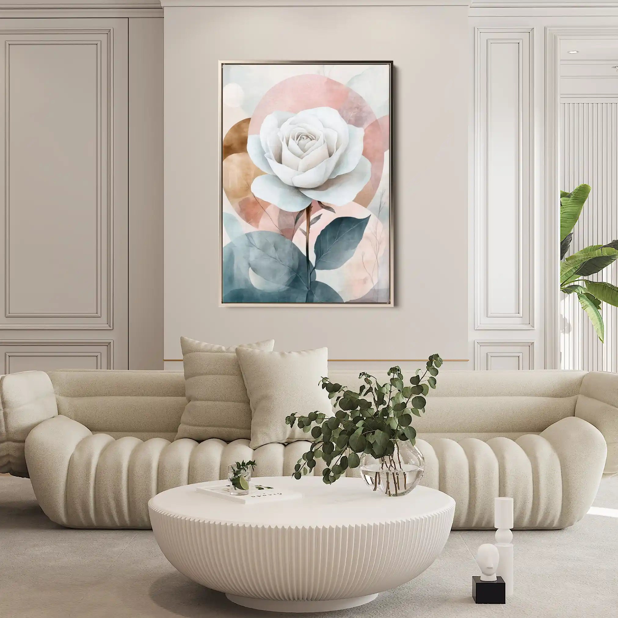Floral Canvas Wall Art WAD1472-F 90 x 60 cm / Stretched on hidden frame