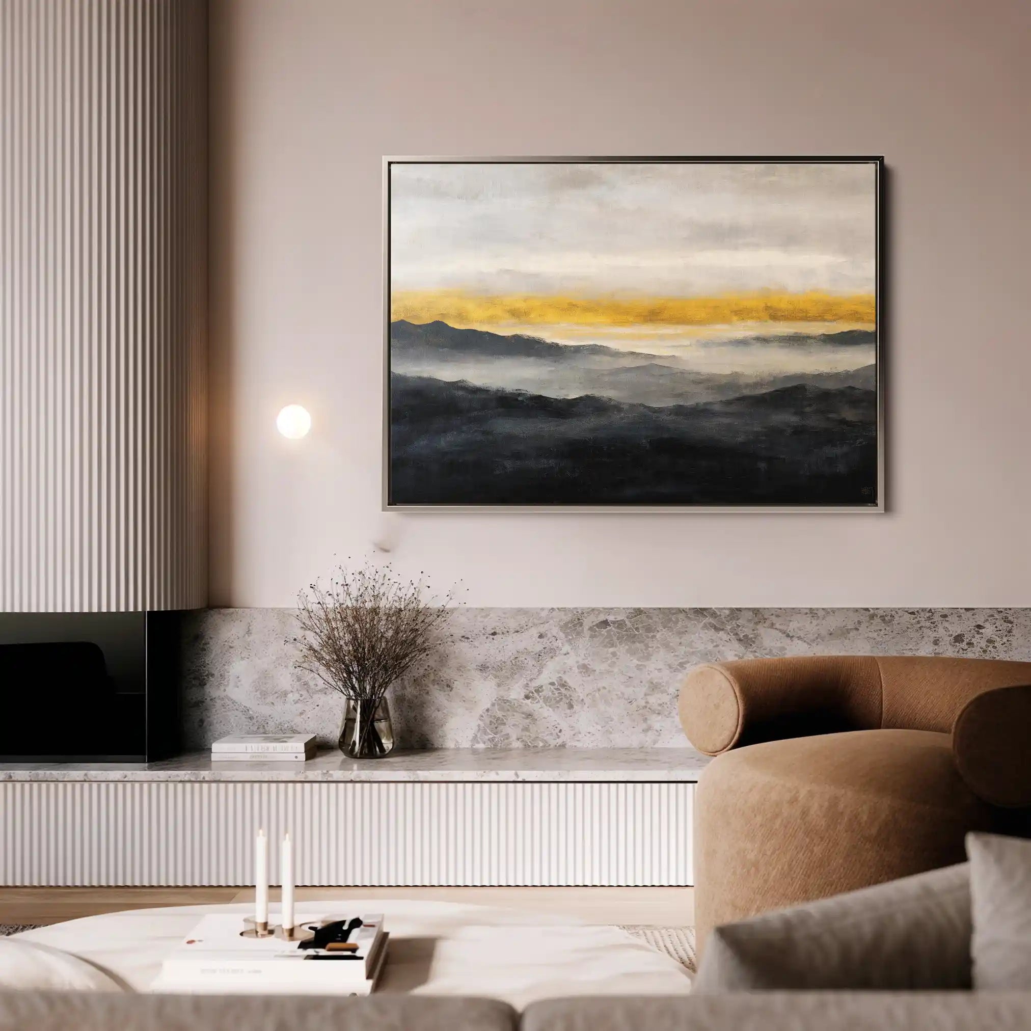 Abstract 1473 Canvas Art 60 x 40 cm / Stretched on hidden frame
