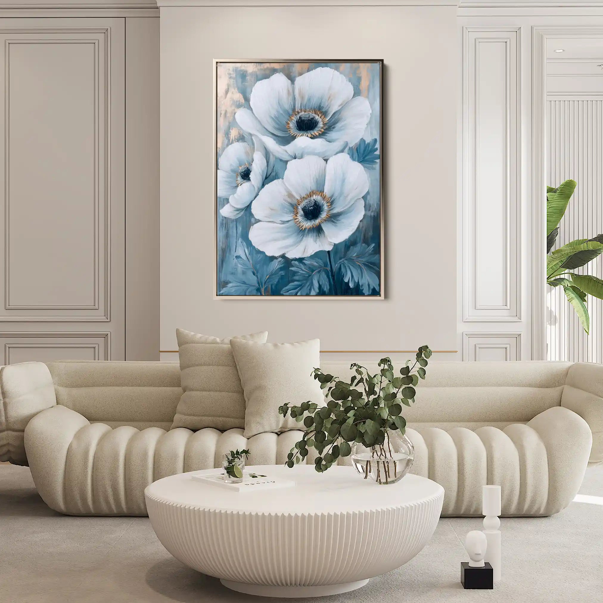 Floral Canvas Wall Art WAD1475-F 90 x 60 cm / Stretched on hidden frame