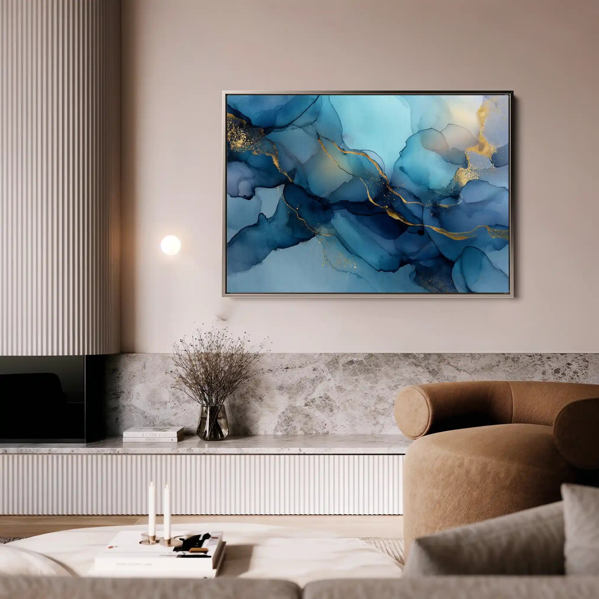 Abstract 1478 Canvas Art 60 x 40 cm / Stretched on hidden frame