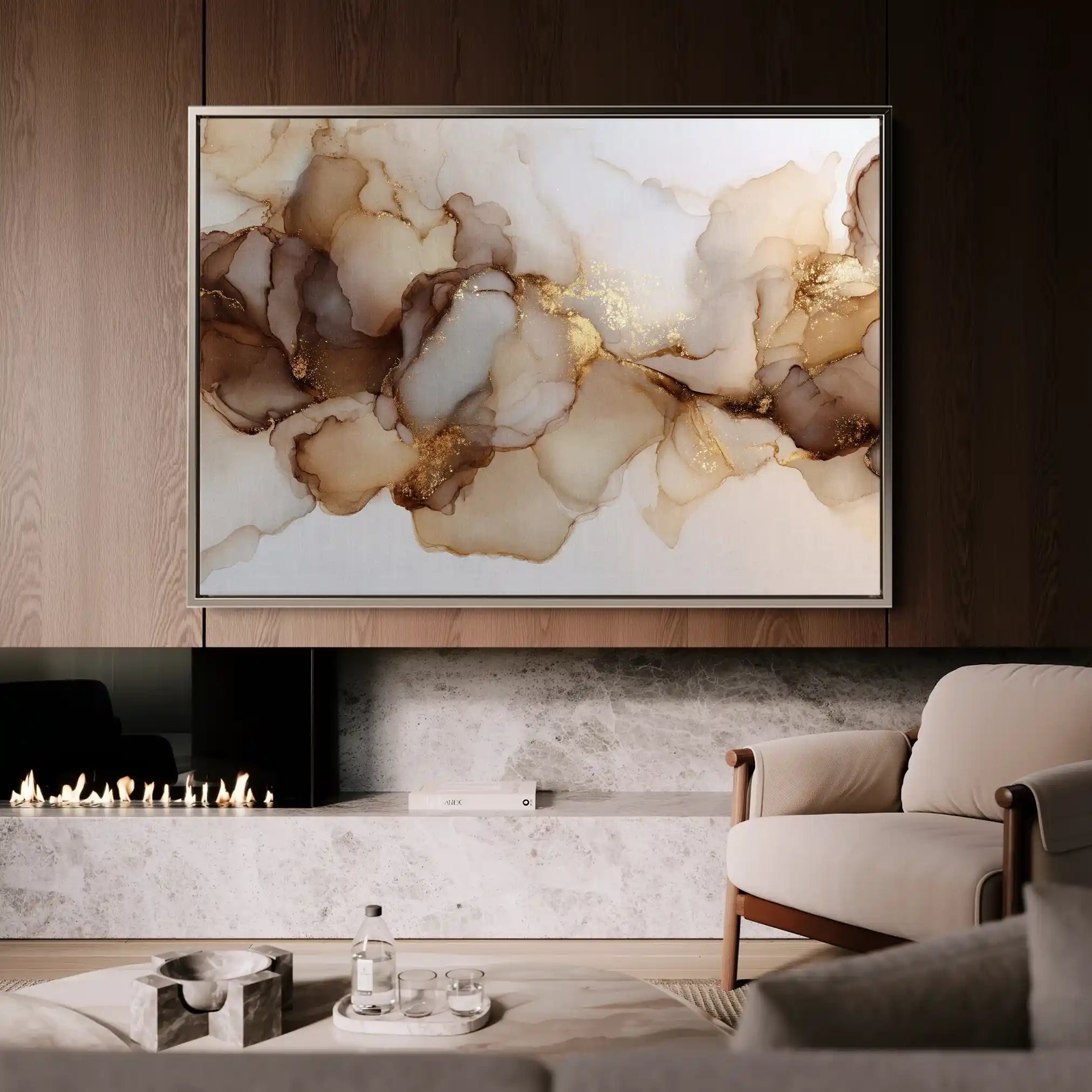 Abstract 1479 Canvas Art 60 x 40 cm / Stretched on hidden frame