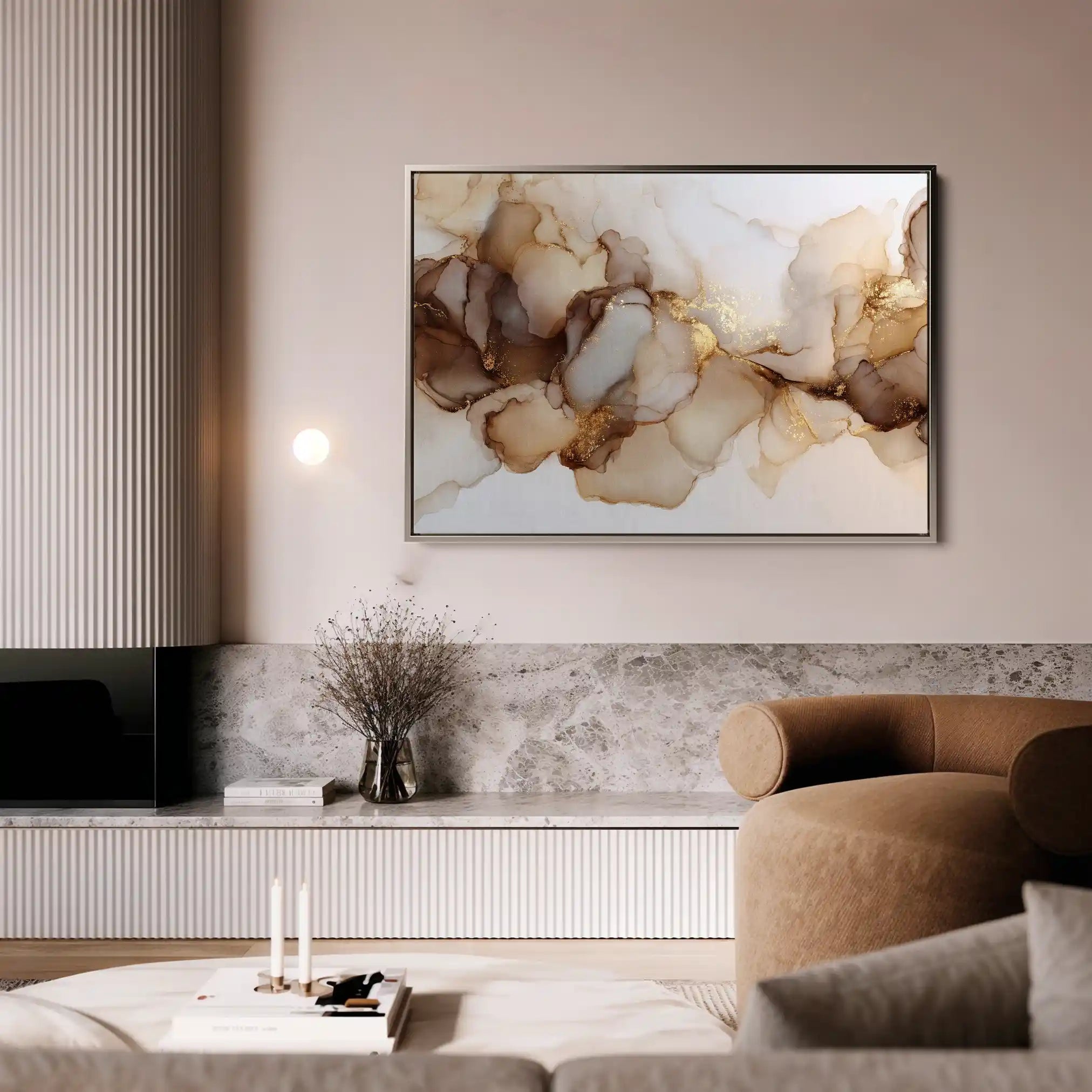 Abstract 1479 Canvas Art 60 x 40 cm / Stretched on hidden frame