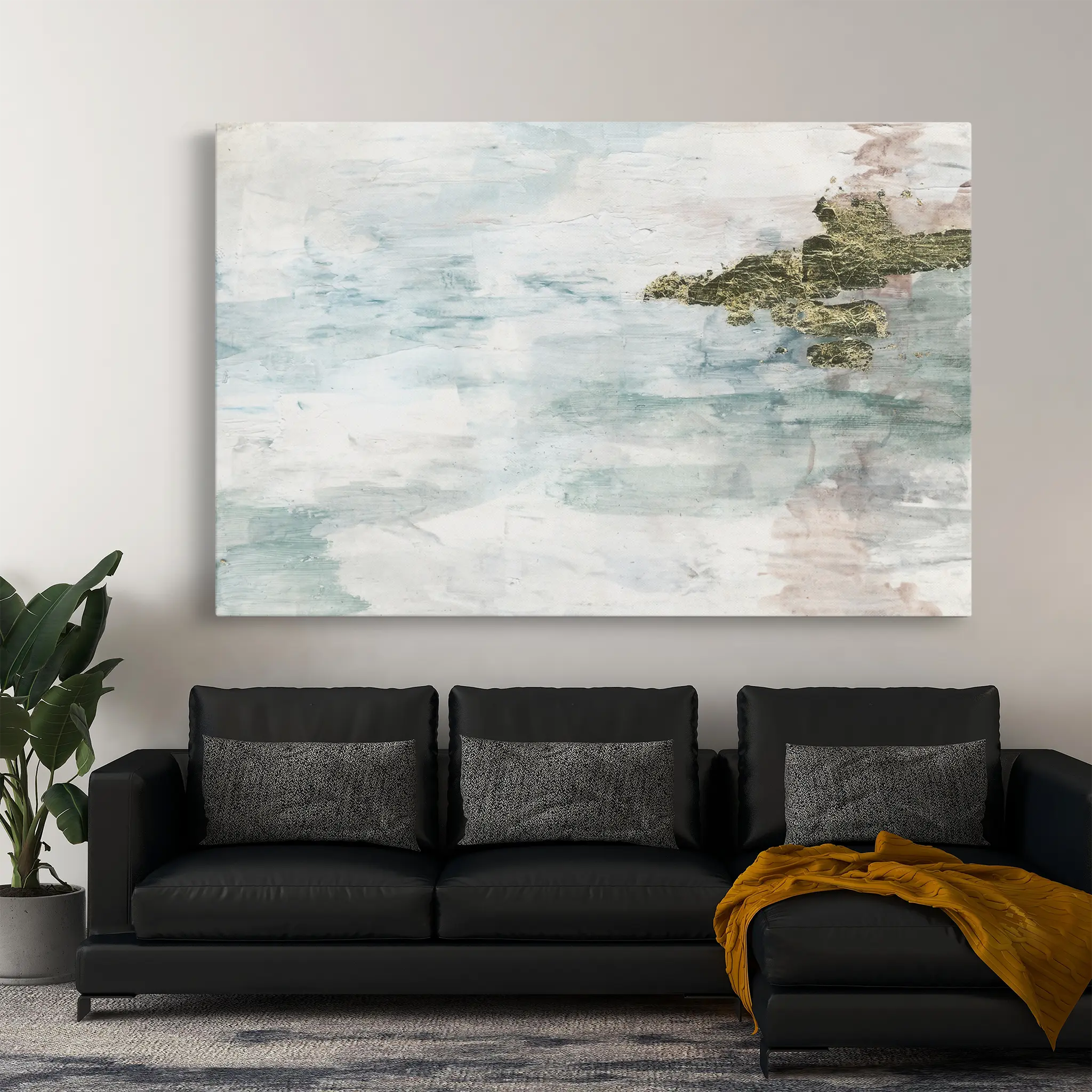 Abstract Canvas Wall Art WAD148-A 90 x 60 cm / Stretched on hidden frame