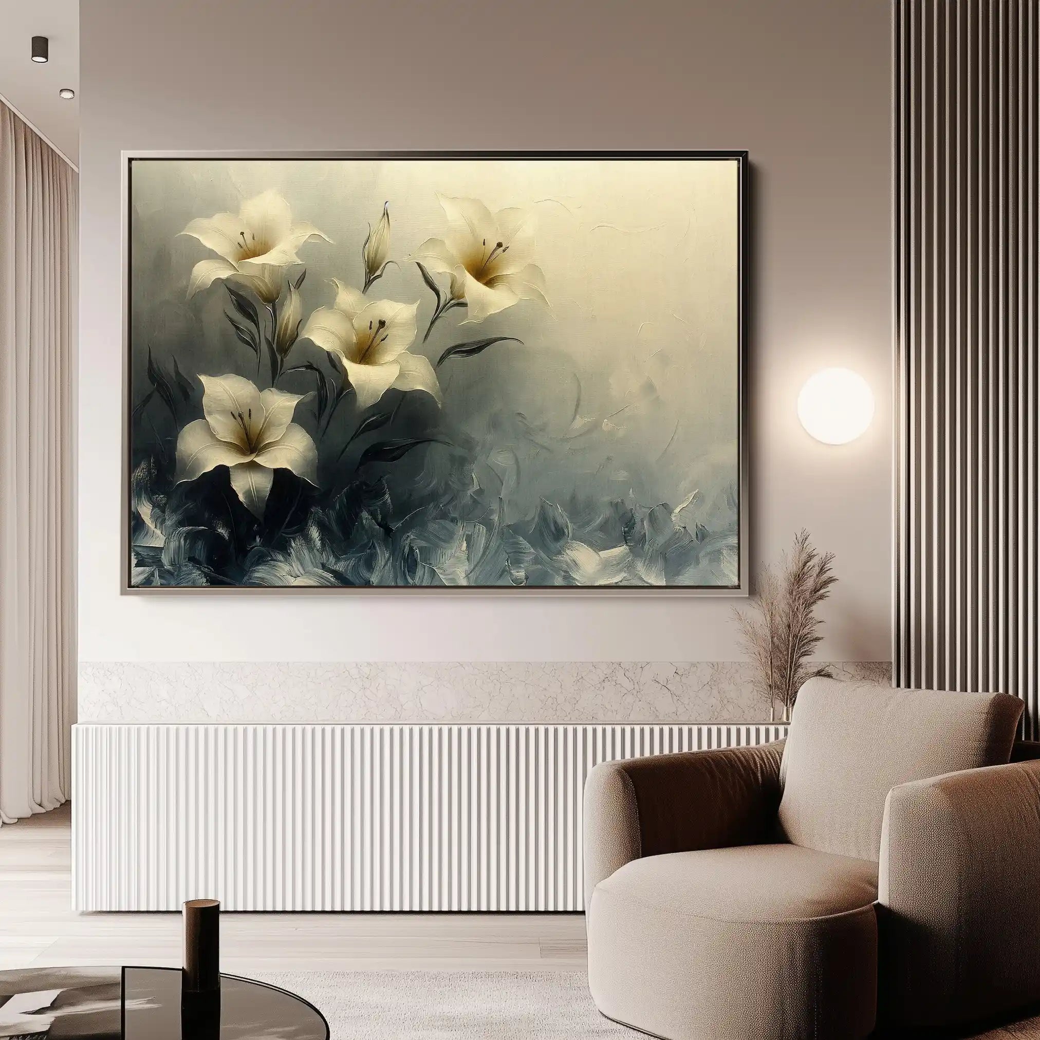 Floral Canvas Wall Art WAD148-F 90 x 60 cm / Stretched on hidden frame