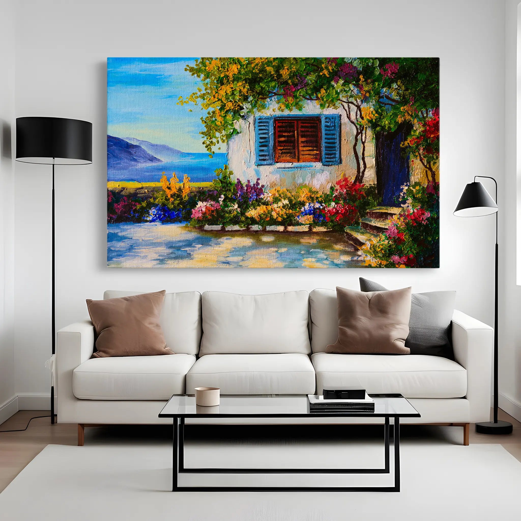 Landscape Canvas Wall Art WAD148-L 90 x 60 cm / Stretched on hidden frame