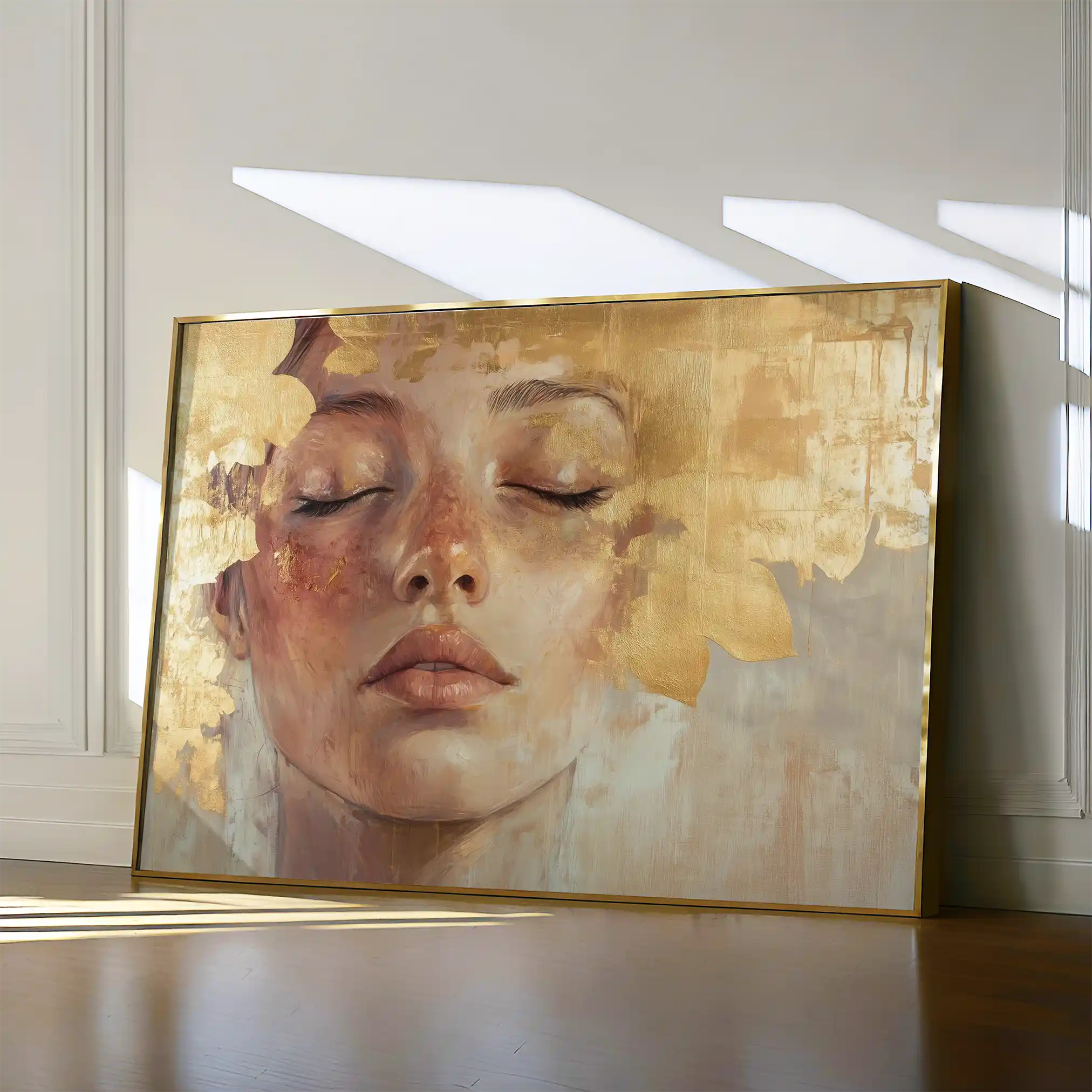Portrait 148 Canvas Art 90 x 60 cm / Stretched on hidden frame