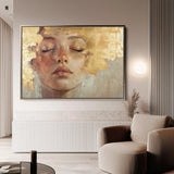 Portrait 148 Canvas Art 90 x 60 cm / Stretched on hidden frame