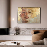 Portrait 148 Canvas Art 90 x 60 cm / Stretched on hidden frame